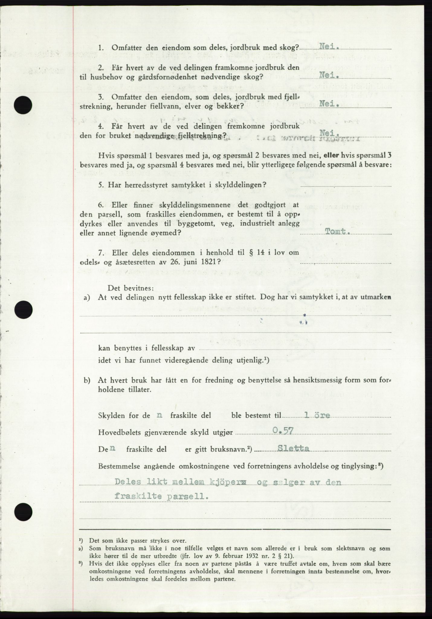 Namdal sorenskriveri, AV/SAT-A-4133/1/2/2C: Mortgage book no. -, 1947-1947, Diary no: : 1028/1947