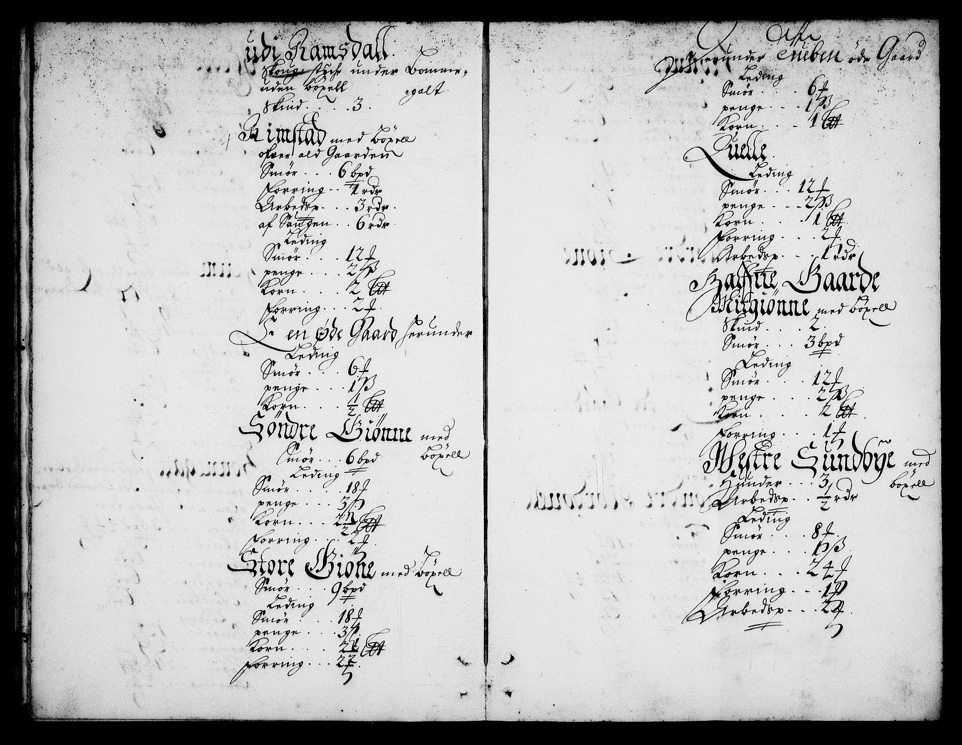 Rentekammeret inntil 1814, Realistisk ordnet avdeling, AV/RA-EA-4070/N/Na/L0003/0007: [XI h]: Tønsbergs amt og Larvik grevskaps jordebøker: / Larvik grevskaps jordebok, 1692