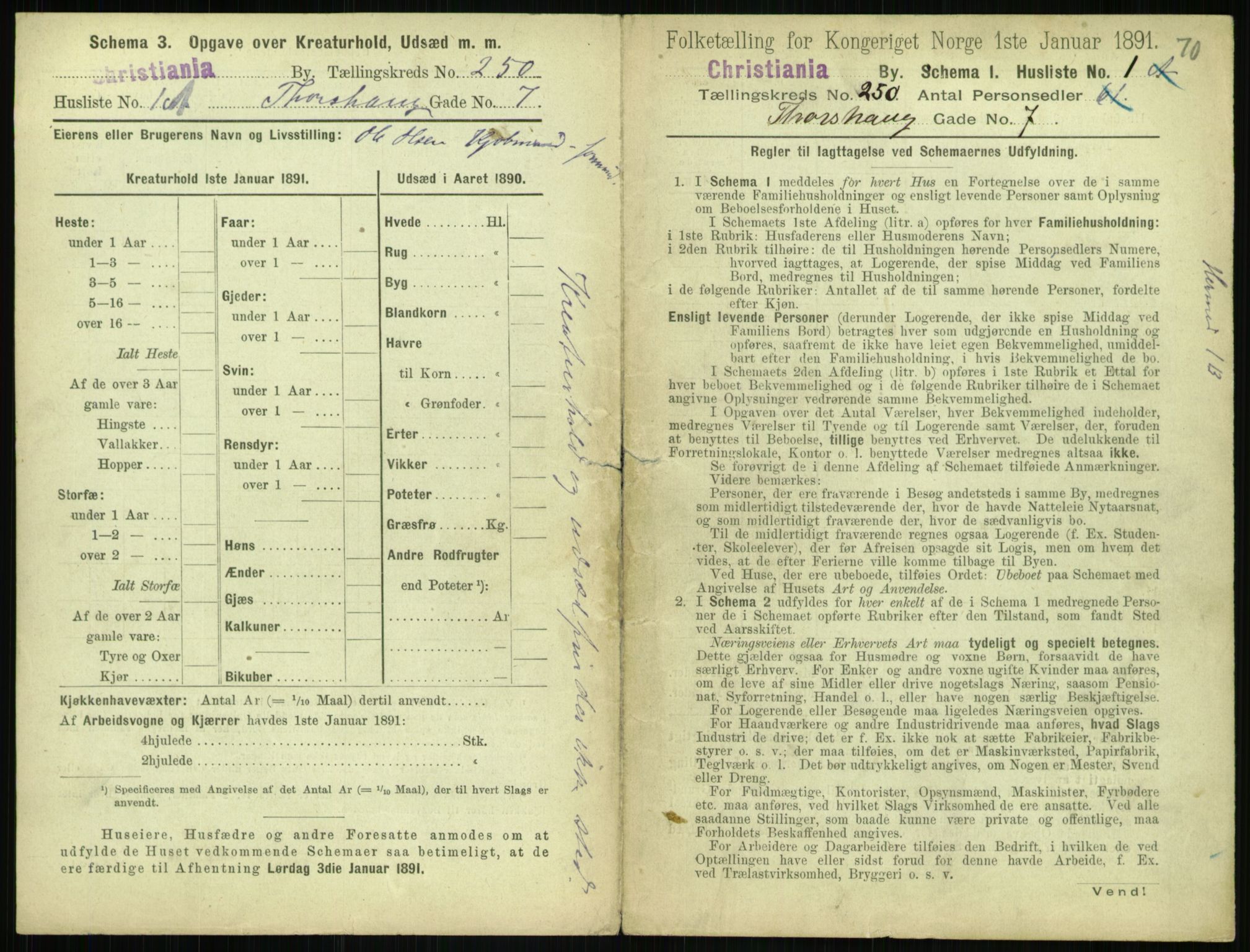 RA, 1891 census for 0301 Kristiania, 1891, p. 152715