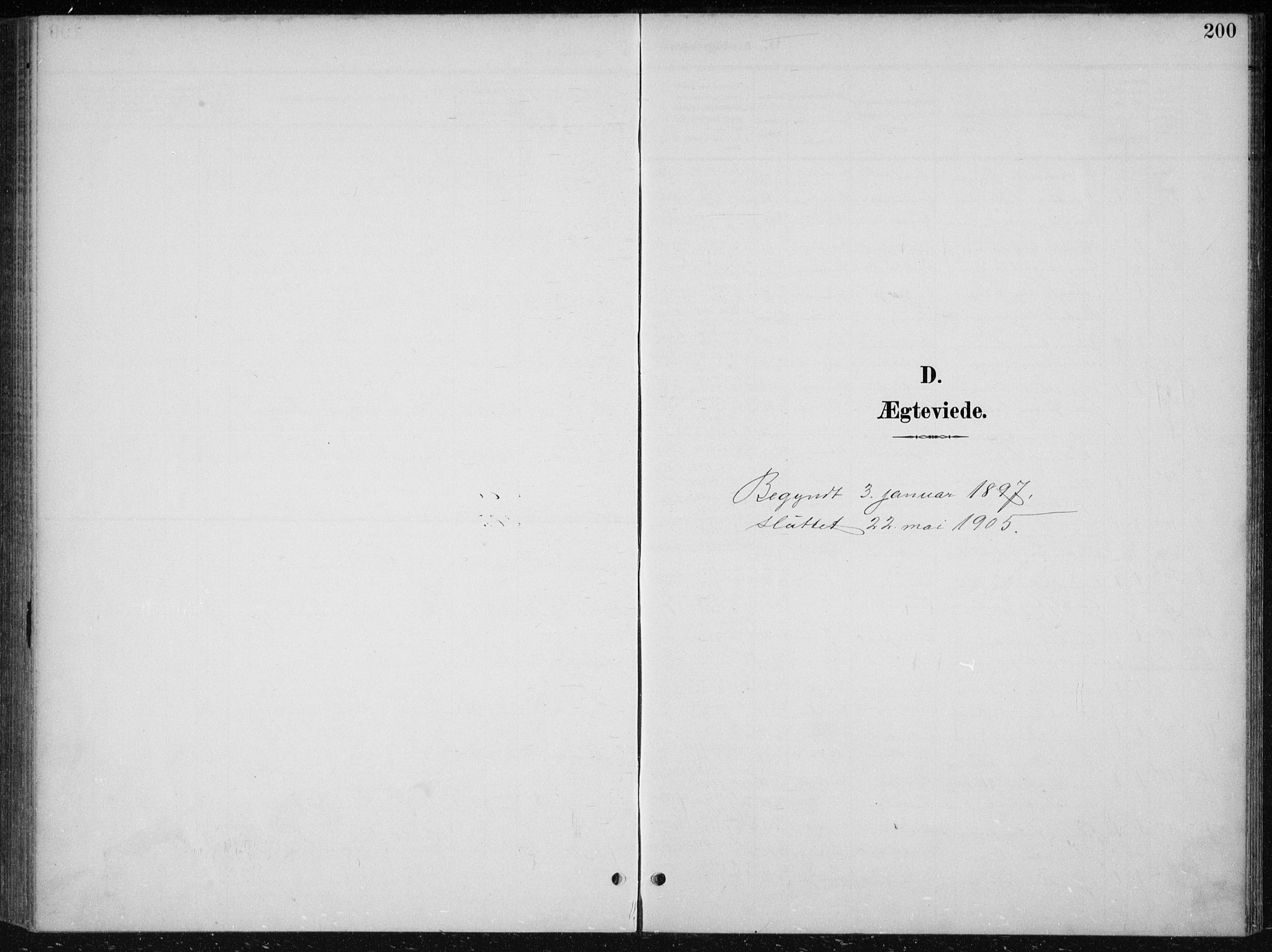 Kristiansand domprosti, AV/SAK-1112-0006/F/Fb/L0018: Parish register (copy) no. B 18, 1896-1905, p. 200