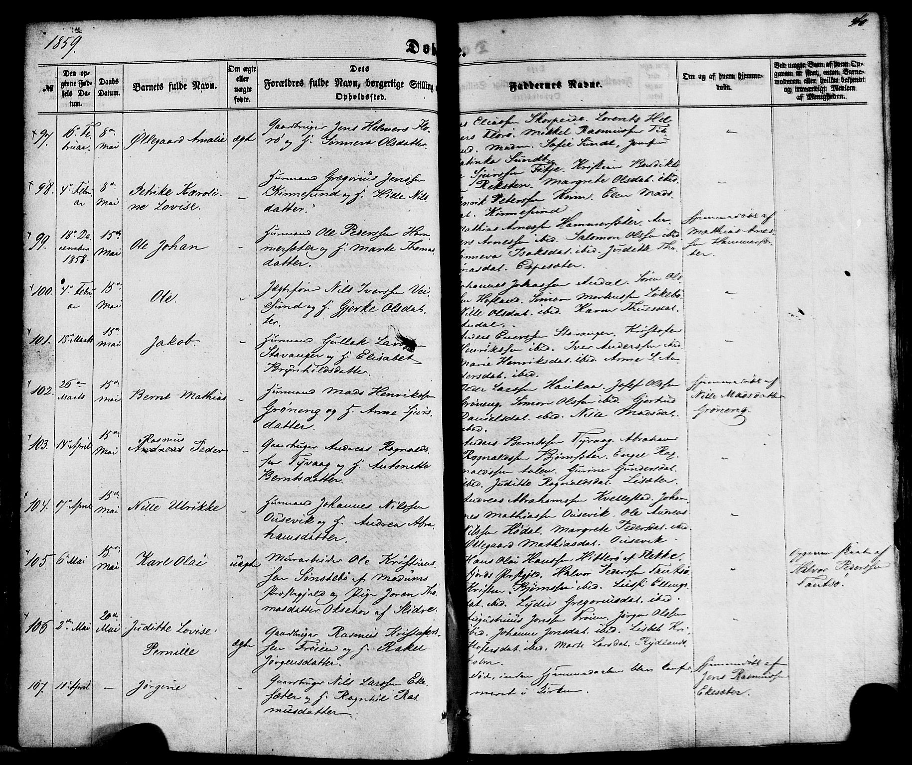 Kinn sokneprestembete, SAB/A-80801/H/Haa/Haaa/L0006: Parish register (official) no. A 6, 1857-1885, p. 40