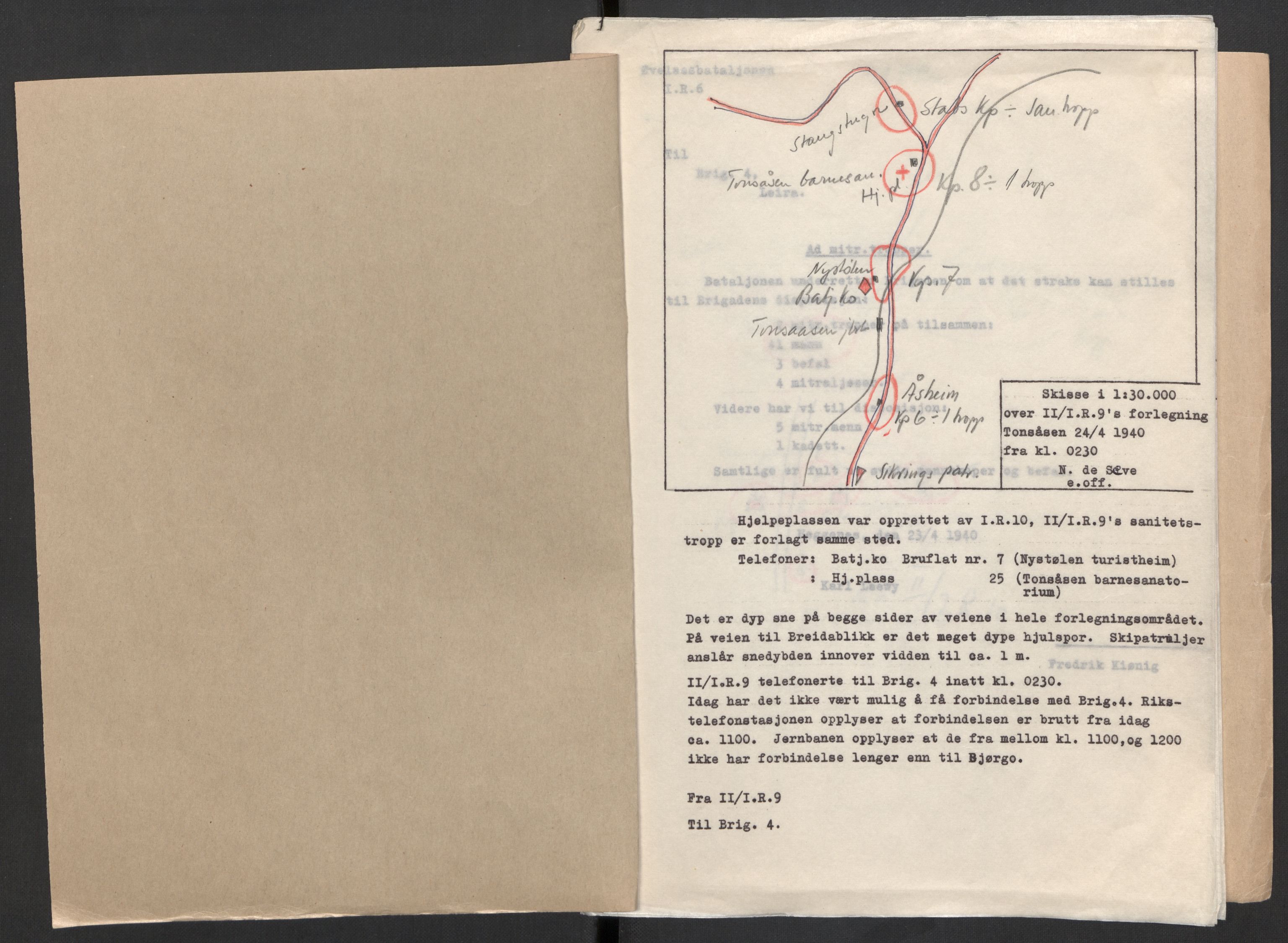 Forsvaret, Forsvarets krigshistoriske avdeling, RA/RAFA-2017/Y/Yb/L0104: II-C-11-430  -  4. Divisjon., 1940, p. 21