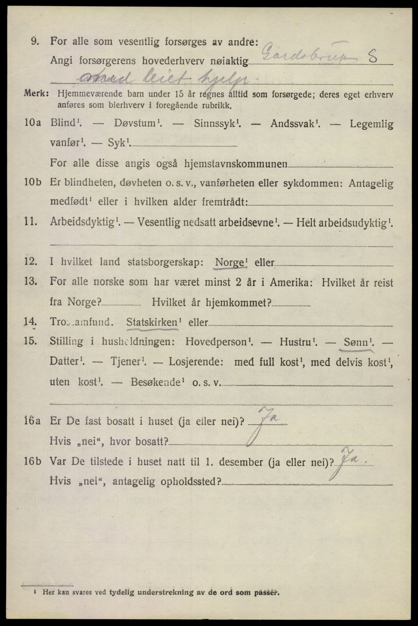 SAKO, 1920 census for Sem, 1920, p. 7482