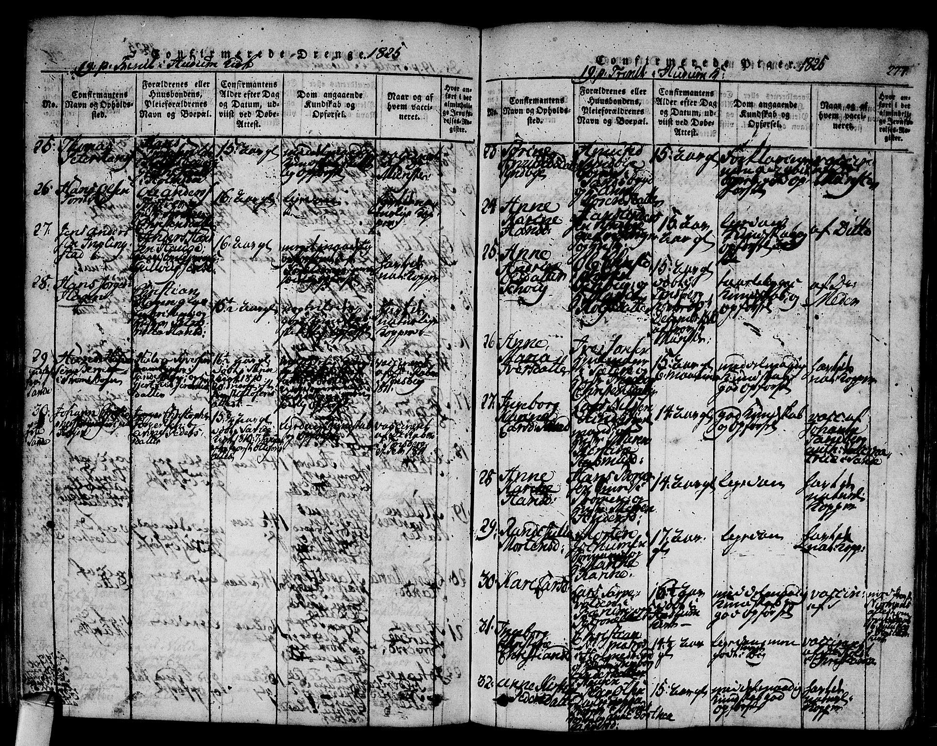 Hurum kirkebøker, AV/SAKO-A-229/F/Fa/L0009: Parish register (official) no. 9, 1816-1826, p. 277