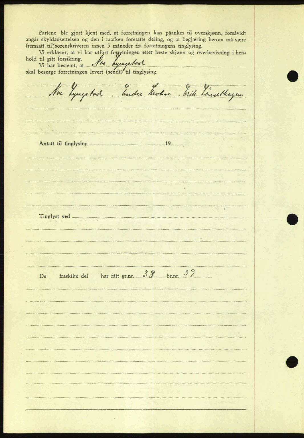 Romsdal sorenskriveri, AV/SAT-A-4149/1/2/2C: Mortgage book no. A14, 1943-1943, Diary no: : 743/1943