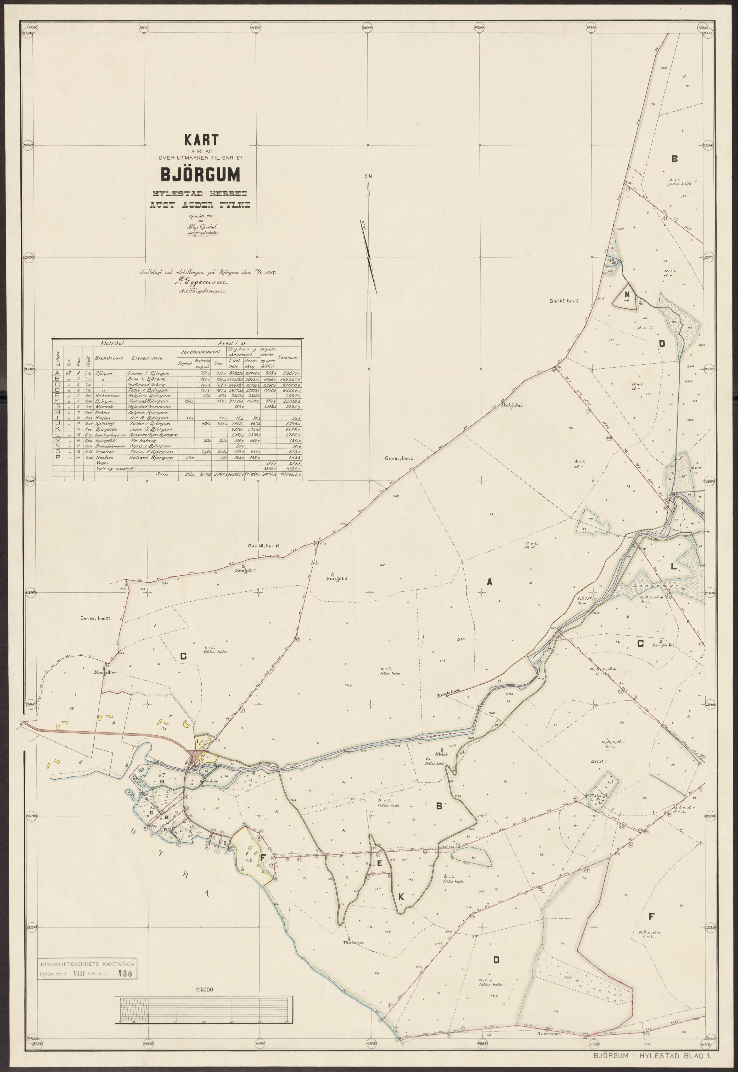 Jordskifteverkets kartarkiv, AV/RA-S-3929/T, 1859-1988, p. 613