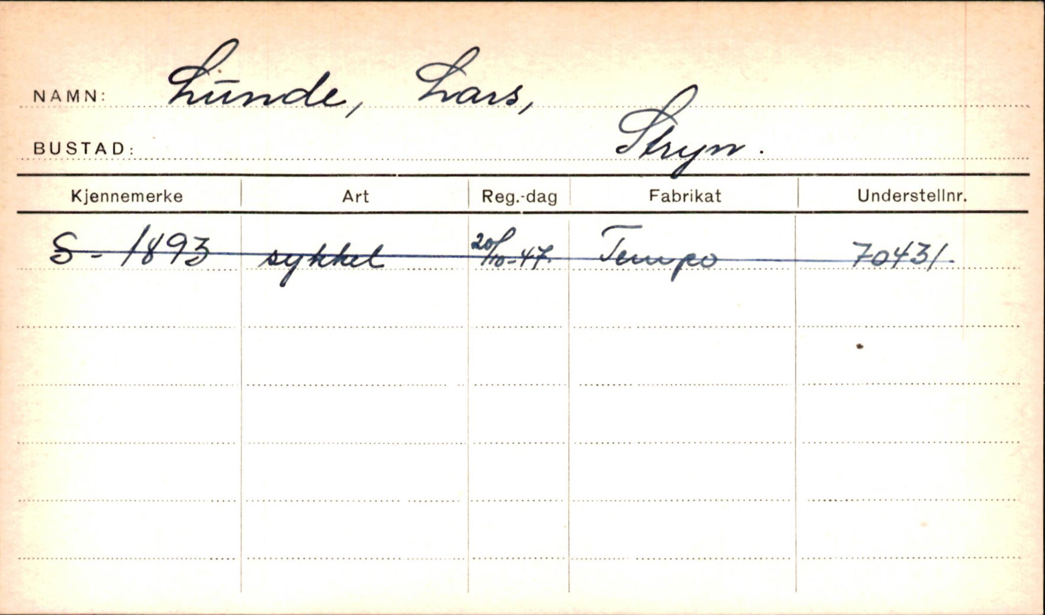 Statens vegvesen, Sogn og Fjordane vegkontor, AV/SAB-A-5301/4/F/L0001B: Eigarregister Fjordane til 1.6.1961, 1930-1961, p. 665