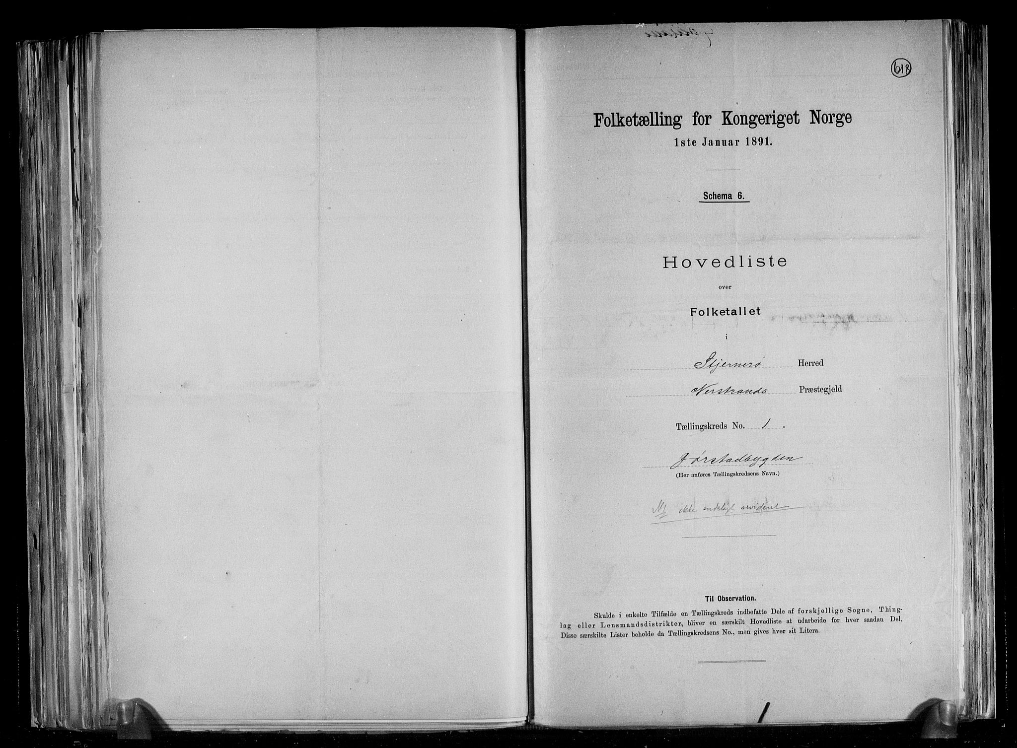 RA, 1891 census for 1140 Sjernarøy, 1891, p. 4