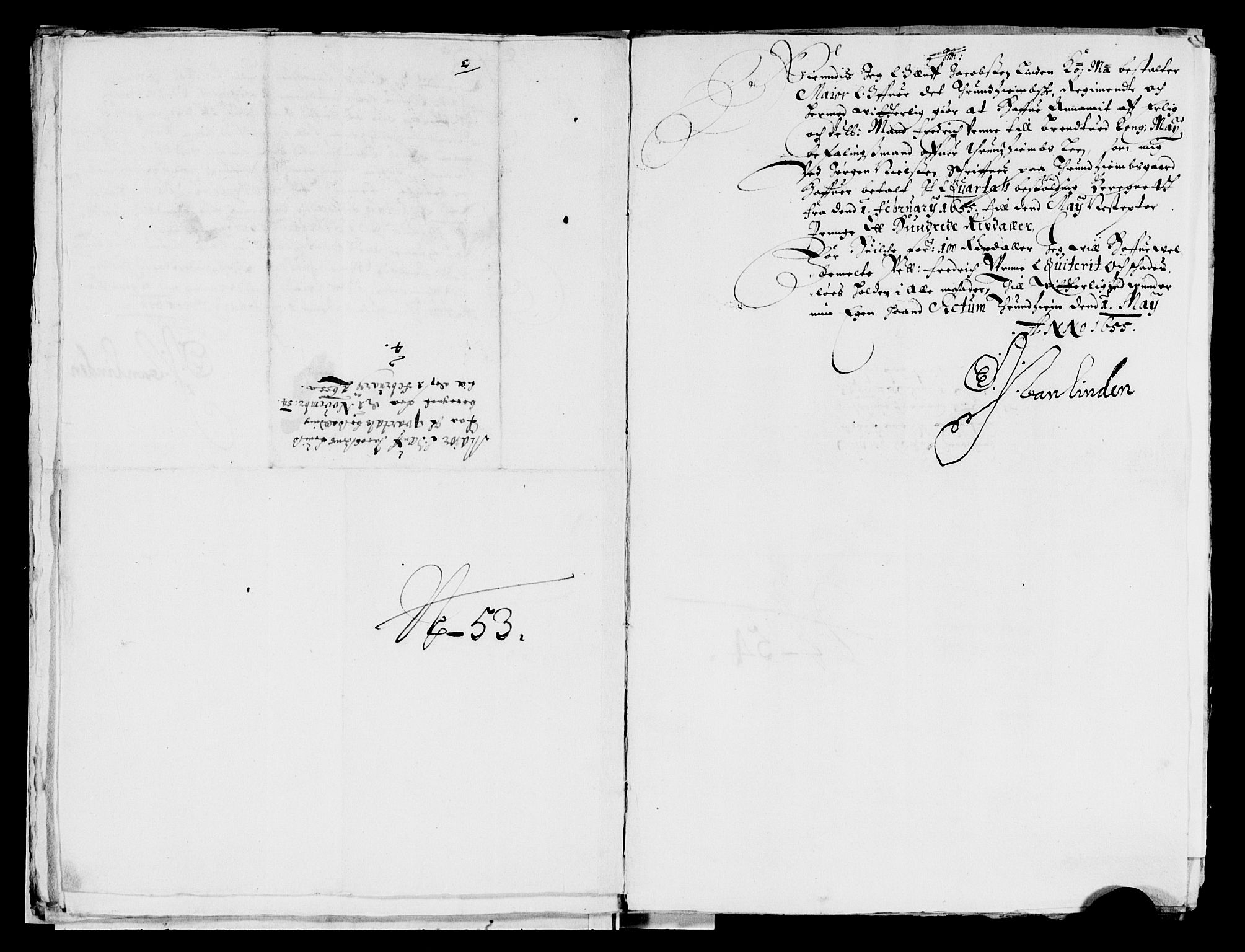 Rentekammeret inntil 1814, Reviderte regnskaper, Lensregnskaper, AV/RA-EA-5023/R/Rb/Rbw/L0119: Trondheim len, 1654-1656