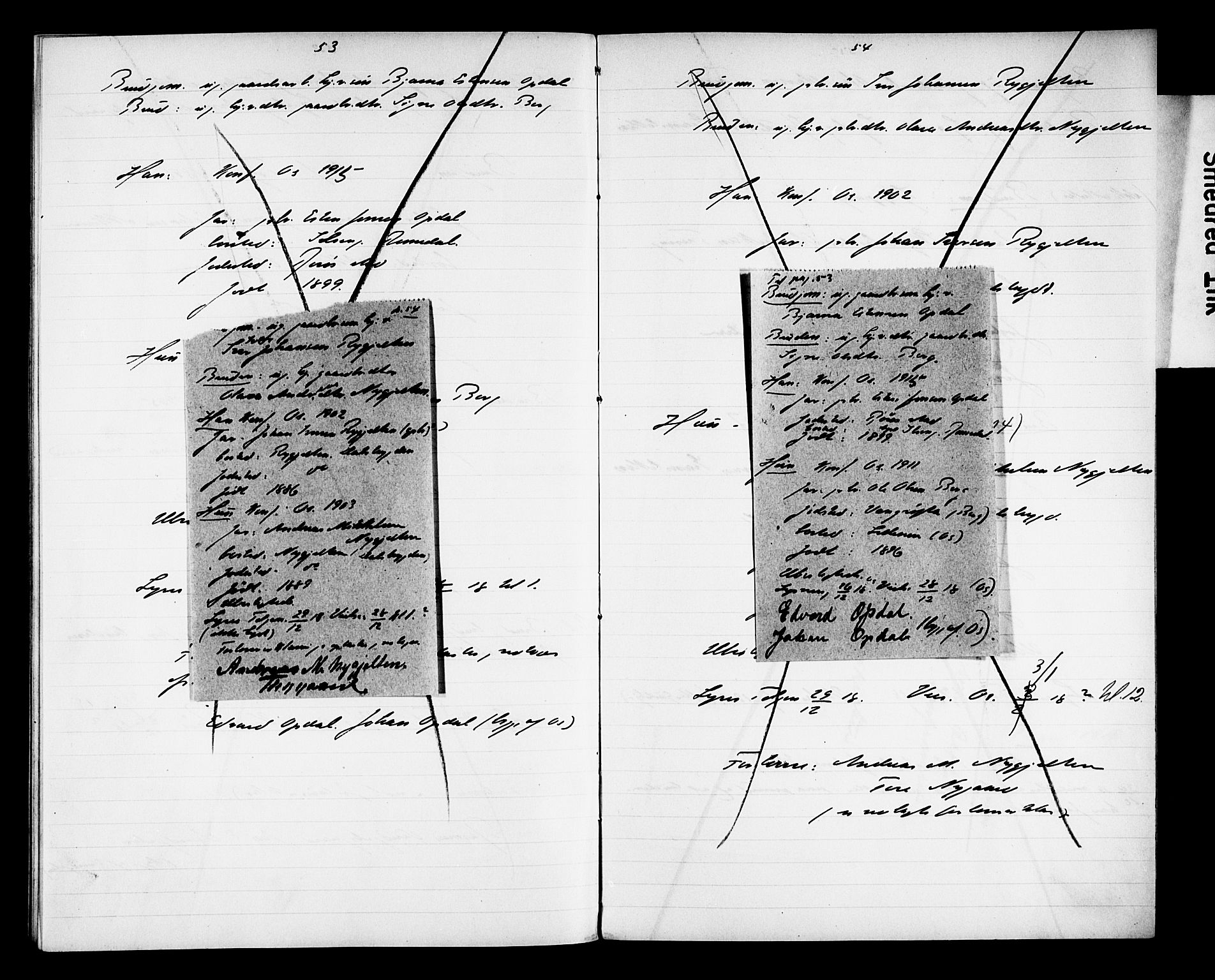 Tolga prestekontor, AV/SAH-PREST-062/N/L0004: Banns register no. 31, 1916-1920, p. 53-54