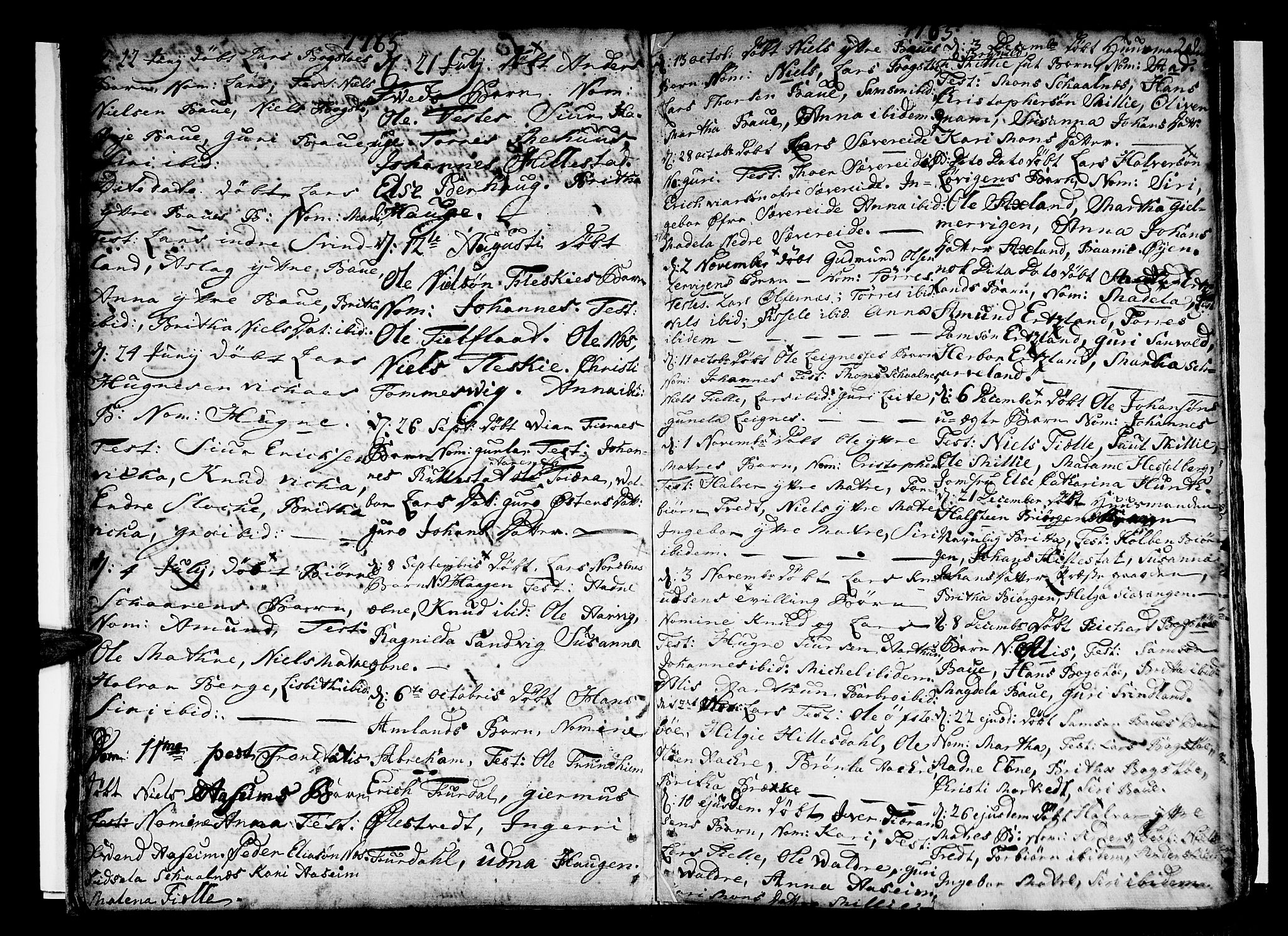 Skånevik sokneprestembete, AV/SAB-A-77801/H/Haa: Parish register (official) no. A 1, 1745-1789, p. 28