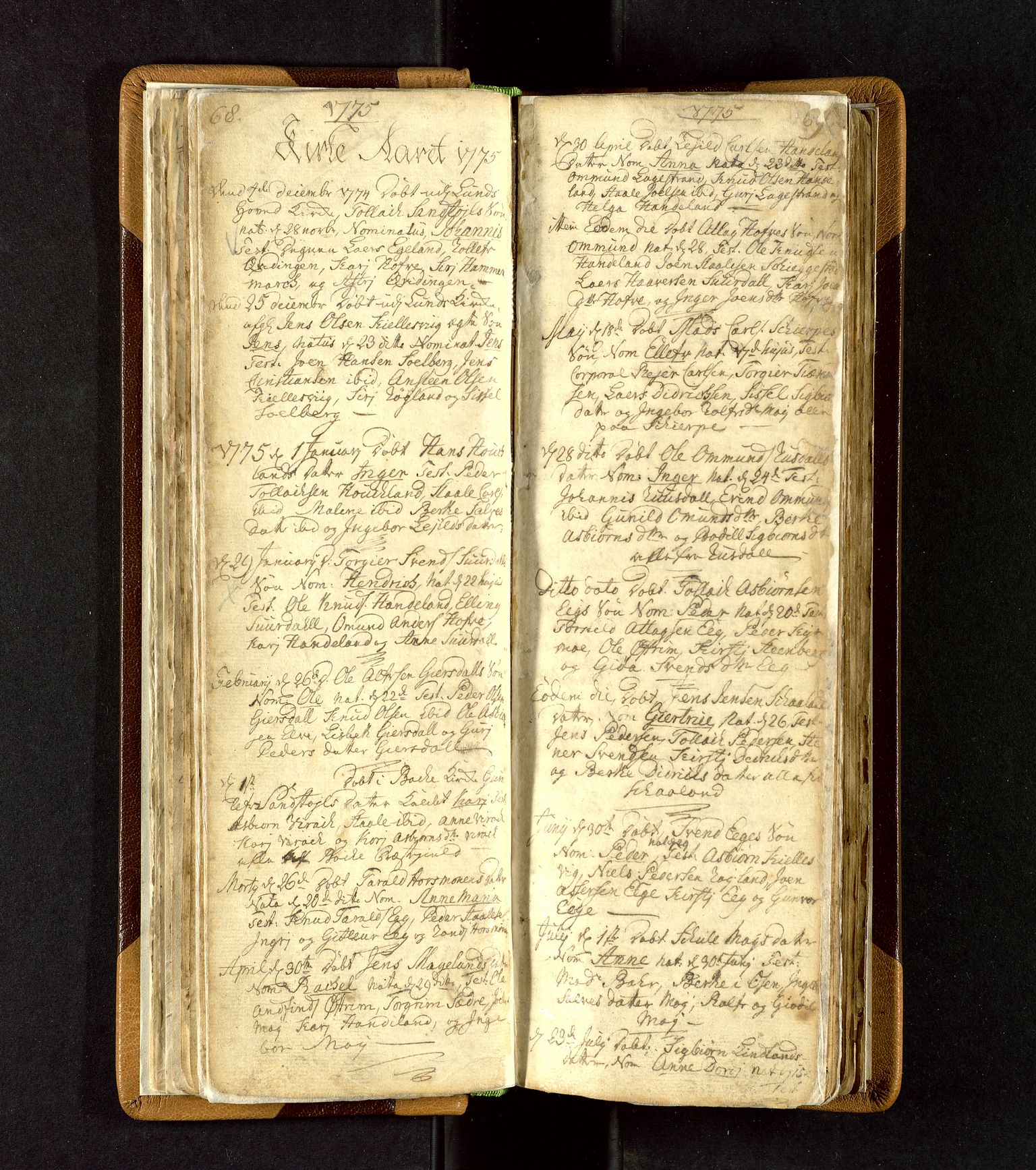 Lund sokneprestkontor, SAST/A-101809/S06/L0003: Parish register (official) no. A 3, 1761-1801, p. 68-69