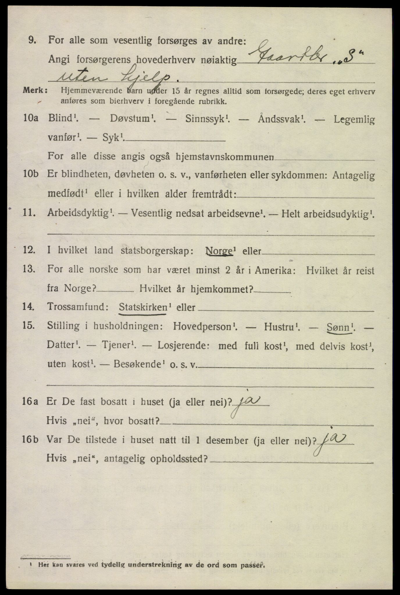 SAK, 1920 census for Herad, 1920, p. 1777