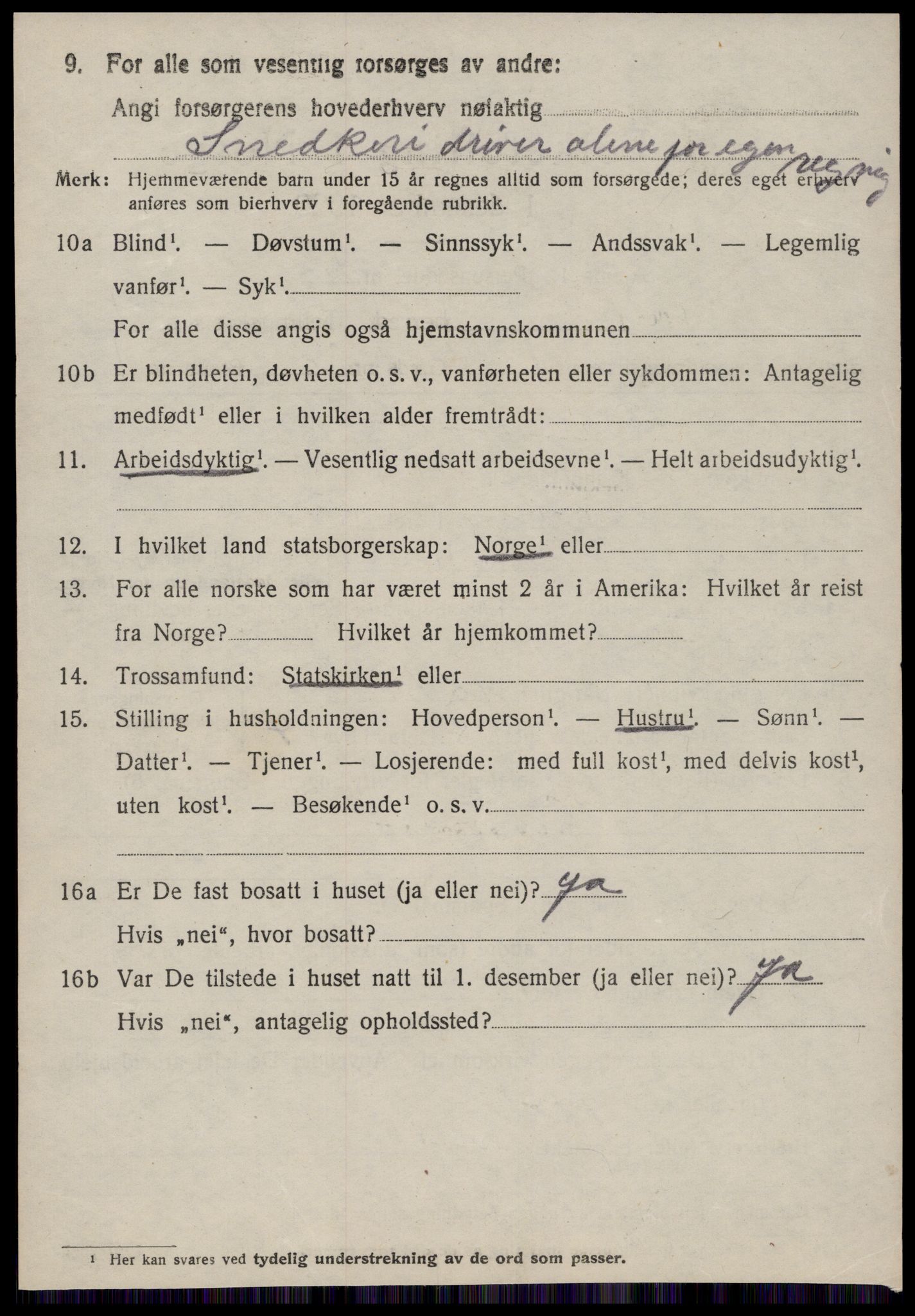 SAT, 1920 census for Grip, 1920, p. 111