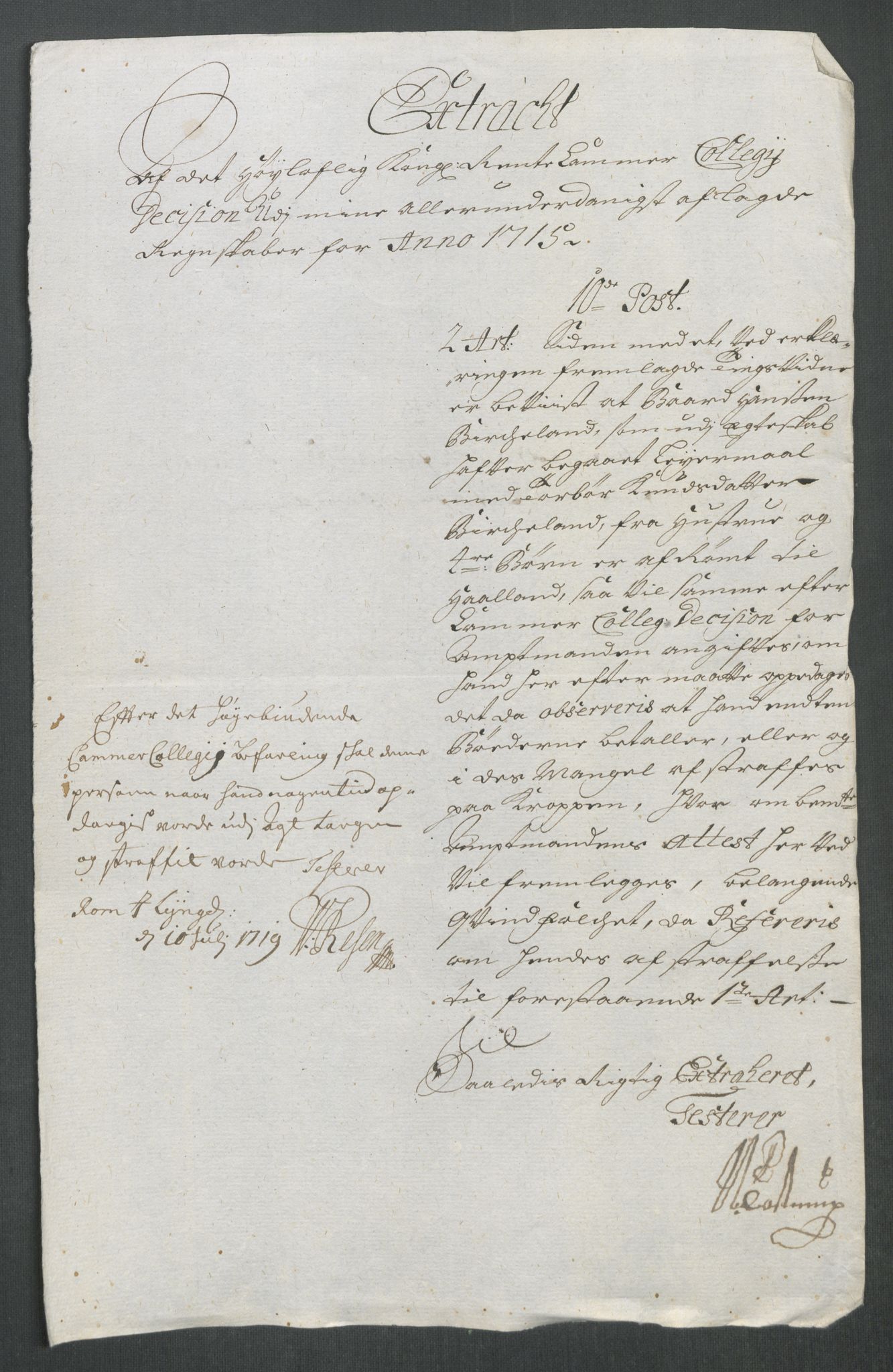 Rentekammeret inntil 1814, Reviderte regnskaper, Fogderegnskap, AV/RA-EA-4092/R43/L2559: Fogderegnskap Lista og Mandal, 1715, p. 424