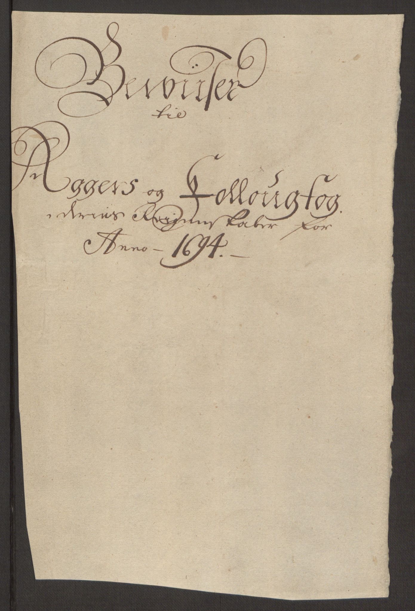 Rentekammeret inntil 1814, Reviderte regnskaper, Fogderegnskap, RA/EA-4092/R10/L0438: Fogderegnskap Aker og Follo, 1694, p. 219