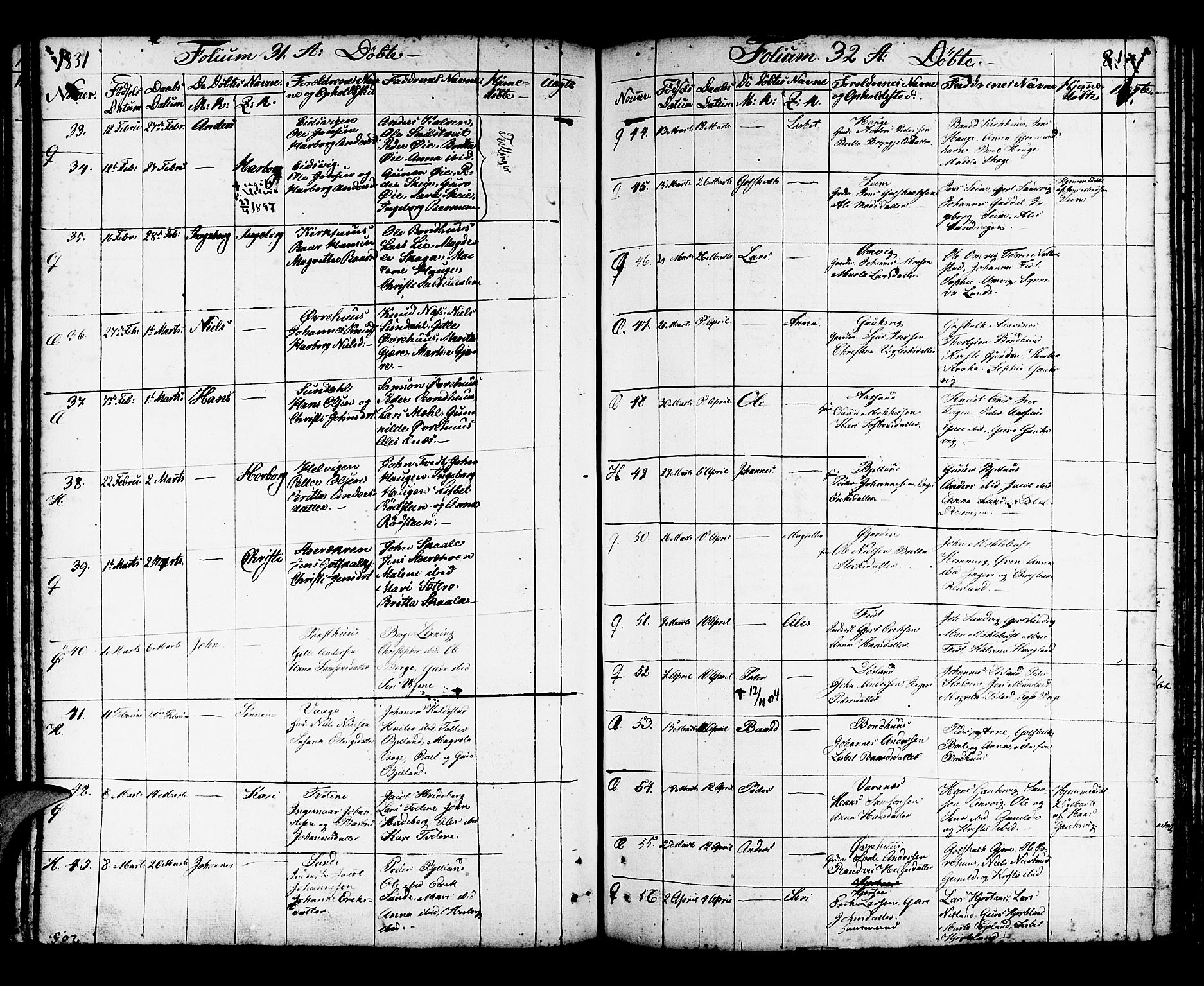 Kvinnherad sokneprestembete, SAB/A-76401/H/Haa: Parish register (official) no. A 5, 1811-1835, p. 81