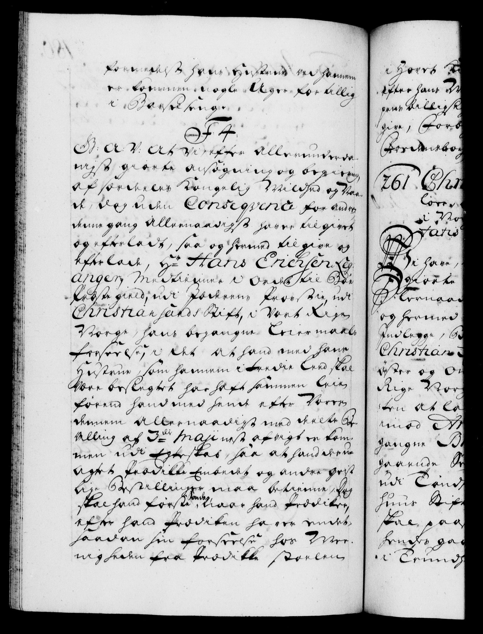 Danske Kanselli 1572-1799, AV/RA-EA-3023/F/Fc/Fca/Fcaa/L0025: Norske registre, 1726-1728, p. 186b