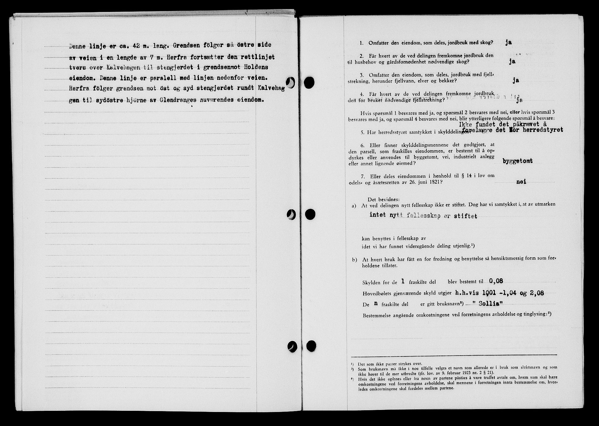 Flekkefjord sorenskriveri, SAK/1221-0001/G/Gb/Gba/L0060: Mortgage book no. A-8, 1945-1946, Diary no: : 458/1945