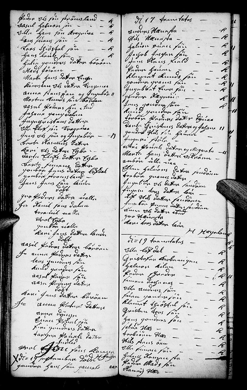 Dypvåg sokneprestkontor, SAK/1111-0007/F/Fb/Fba/L0005: Parish register (copy) no. B 5, 1732-1746, p. 101