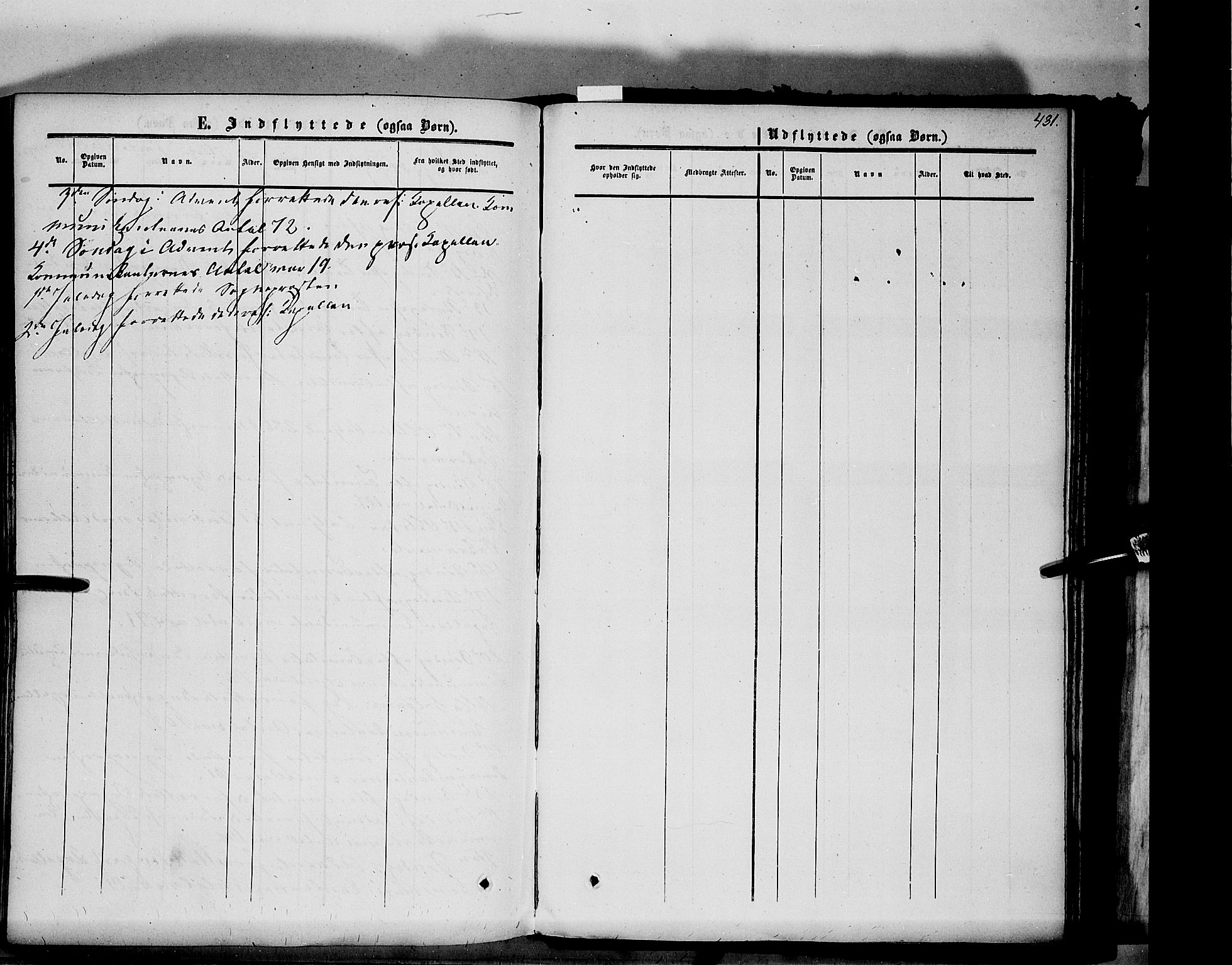 Vang prestekontor, Hedmark, SAH/PREST-008/H/Ha/Haa/L0012: Parish register (official) no. 12, 1855-1870, p. 431