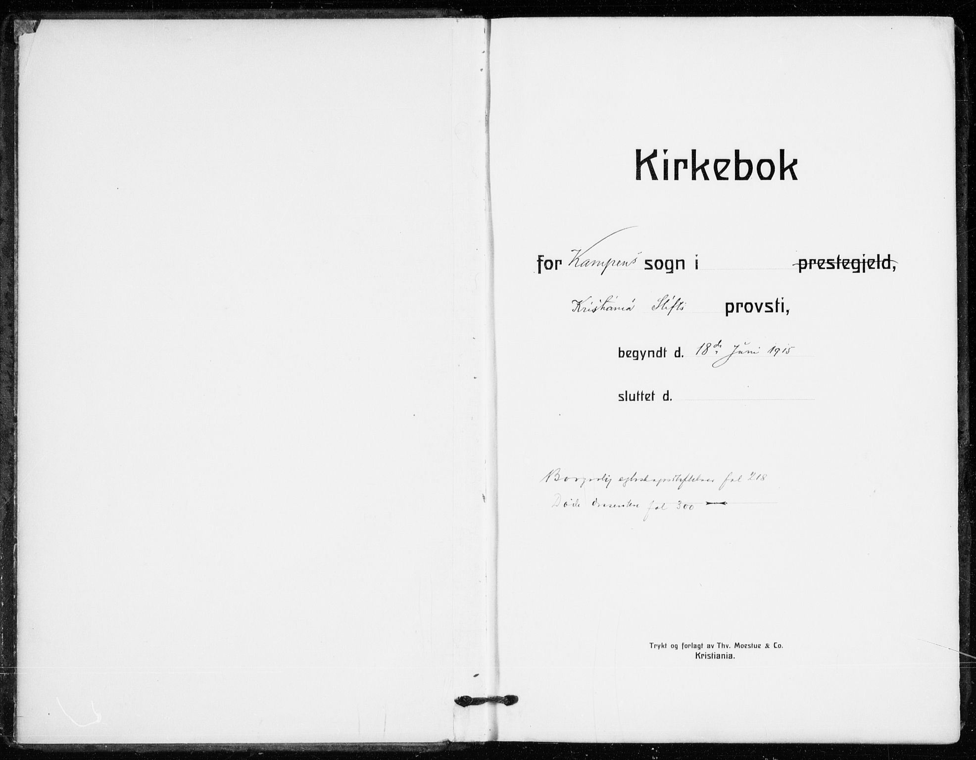 Kampen prestekontor Kirkebøker, SAO/A-10853/F/Fa/L0013: Parish register (official) no. I 13, 1917-1922