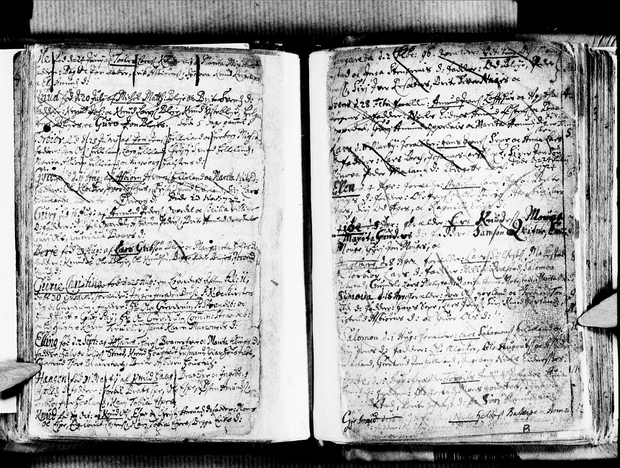 Ullensvang sokneprestembete, SAB/A-78701/H/Haa: Parish register (official) no. A 1 /1, 1669-1718, p. 122b