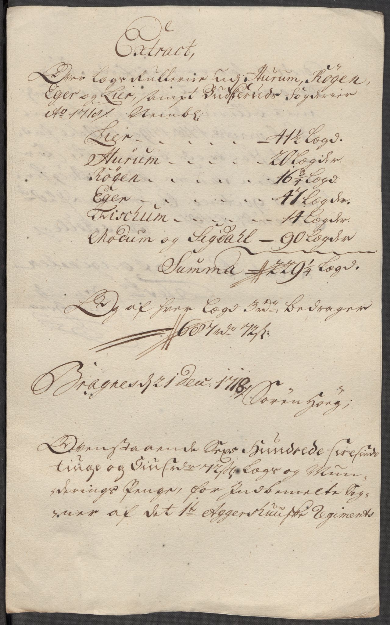 Rentekammeret inntil 1814, Reviderte regnskaper, Fogderegnskap, AV/RA-EA-4092/R31/L1712: Fogderegnskap Hurum, Røyken, Eiker, Lier og Buskerud, 1718, p. 55