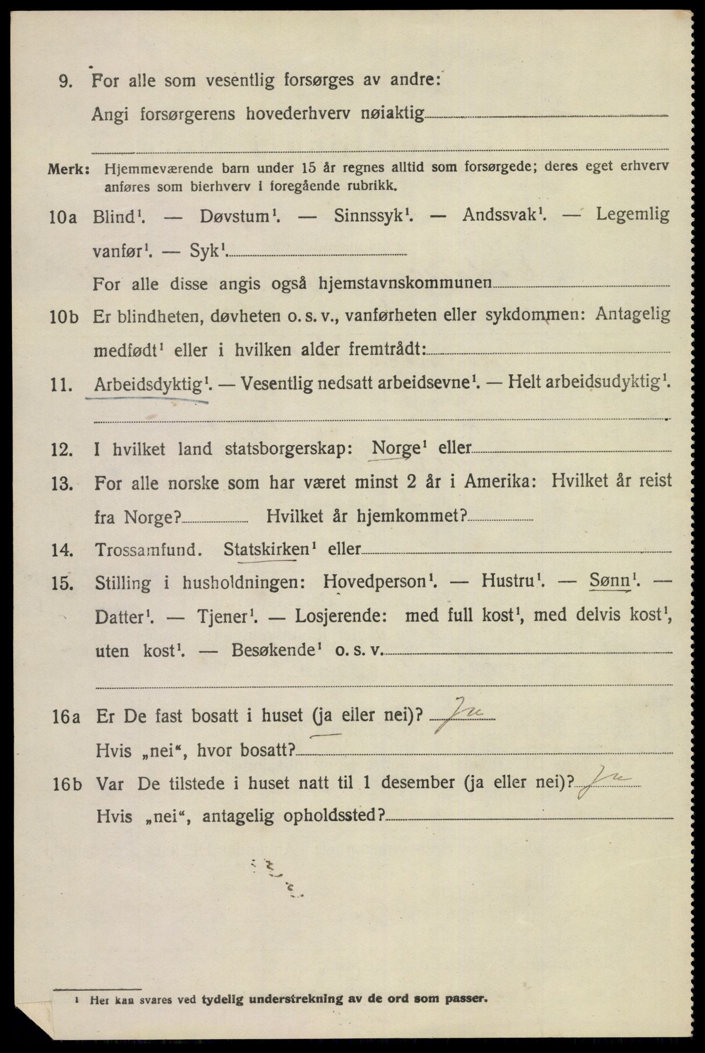 SAKO, 1920 census for Eidanger, 1920, p. 3897