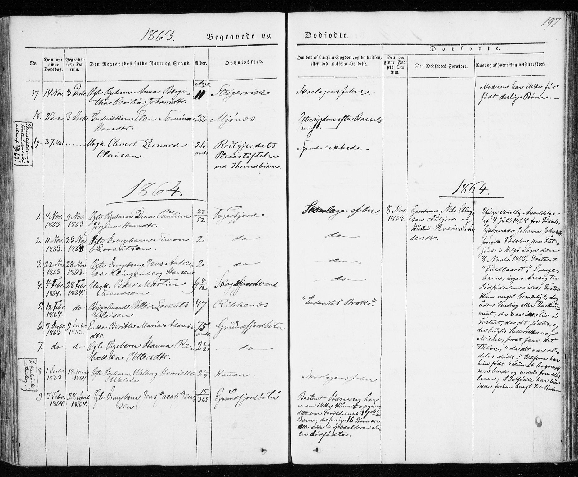 Karlsøy sokneprestembete, SATØ/S-1299/H/Ha/Haa/L0009kirke: Parish register (official) no. 9, 1838-1867, p. 197
