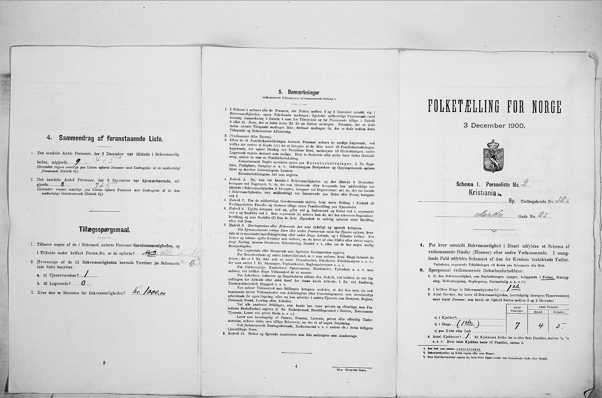 SAO, 1900 census for Kristiania, 1900, p. 61767