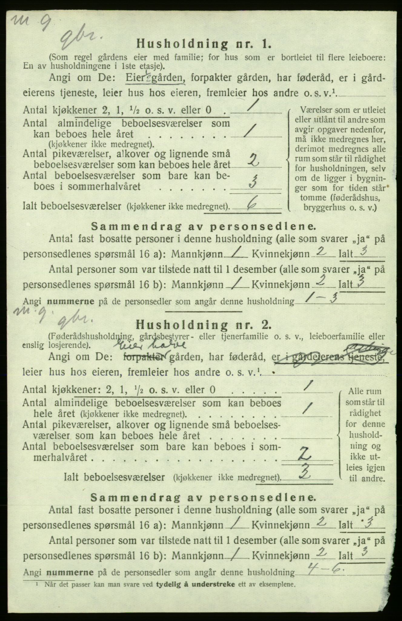 SAB, 1920 census for Kvinnherad, 1920, p. 321