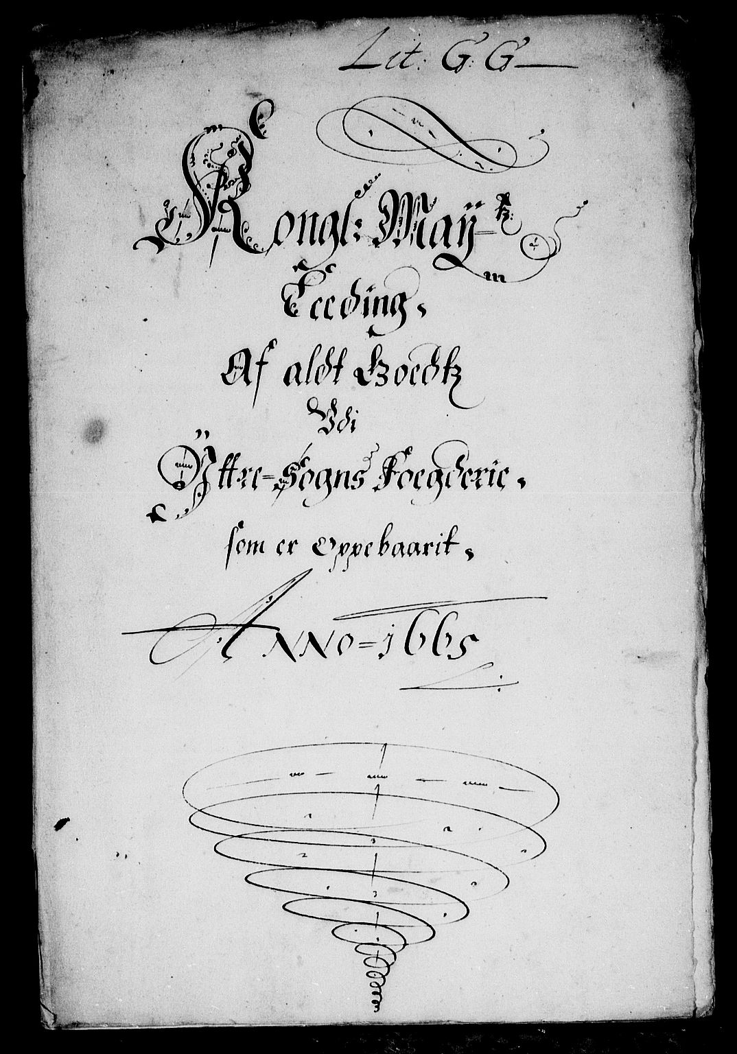Rentekammeret inntil 1814, Reviderte regnskaper, Stiftamtstueregnskaper, Bergen stiftamt, AV/RA-EA-6043/R/Rc/L0018: Bergen stiftamt, 1665