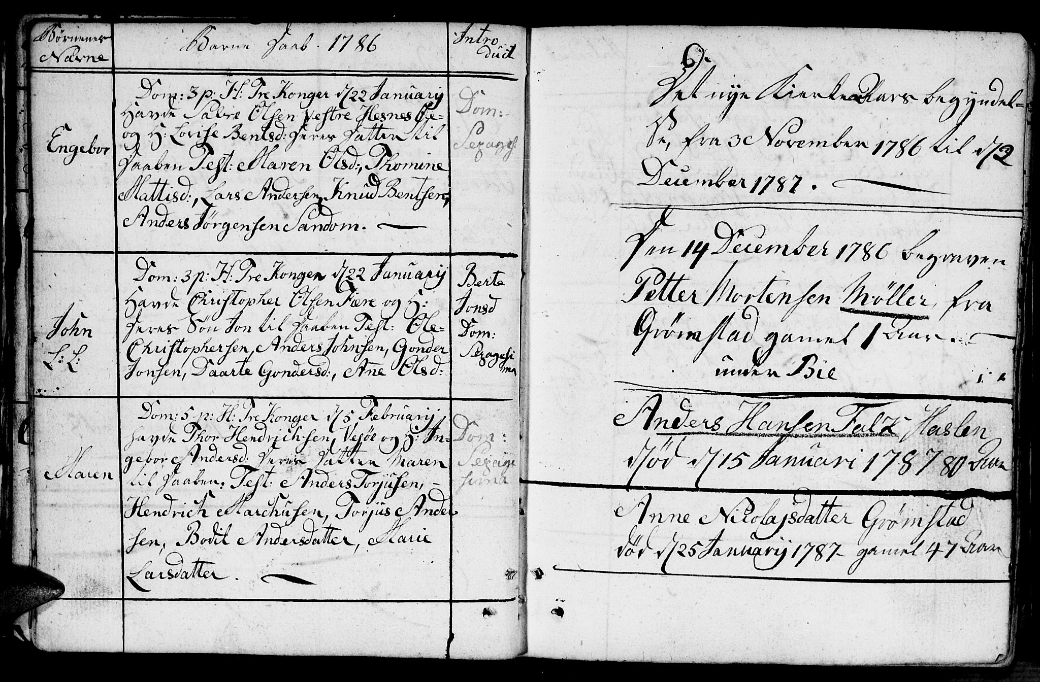 Fjære sokneprestkontor, SAK/1111-0011/F/Fb/L0005: Parish register (copy) no. B 5, 1785-1803, p. 15