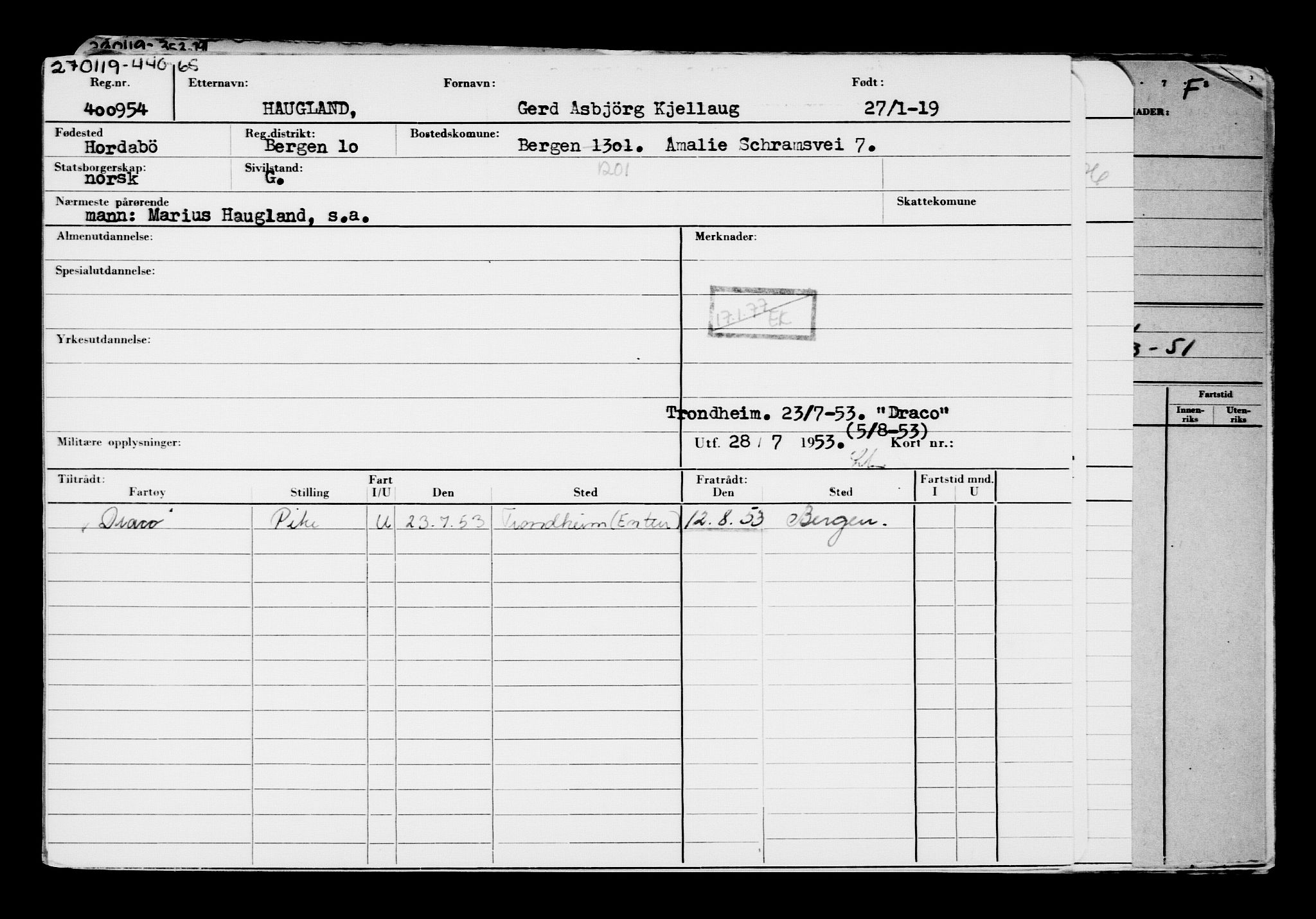 Direktoratet for sjømenn, AV/RA-S-3545/G/Gb/L0165: Hovedkort, 1918-1919, p. 737