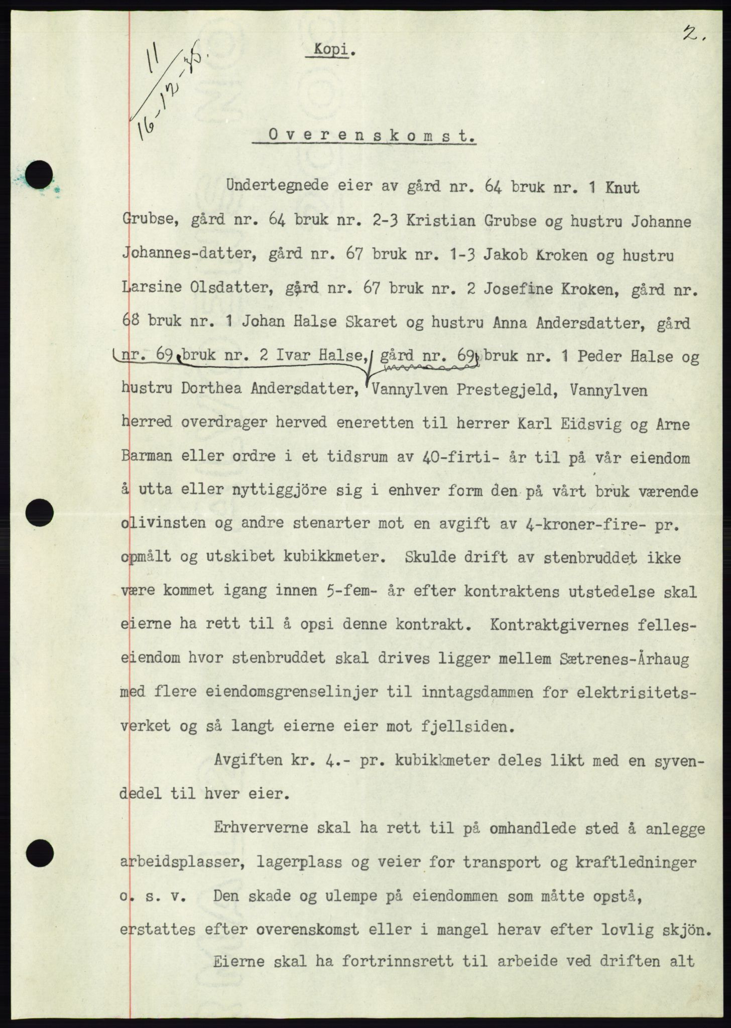 Søre Sunnmøre sorenskriveri, AV/SAT-A-4122/1/2/2C/L0060: Mortgage book no. 54, 1935-1936, Deed date: 16.12.1935