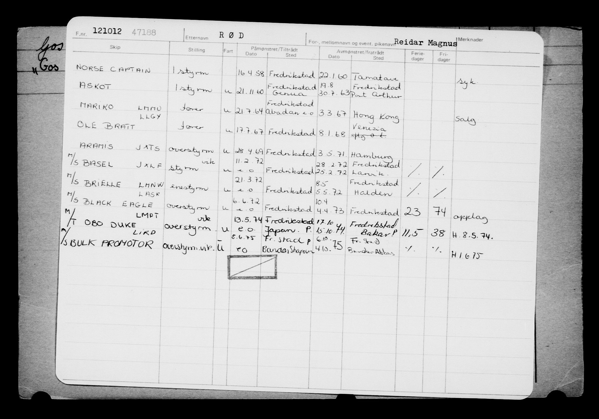 Direktoratet for sjømenn, AV/RA-S-3545/G/Gb/L0108: Hovedkort, 1912, p. 27