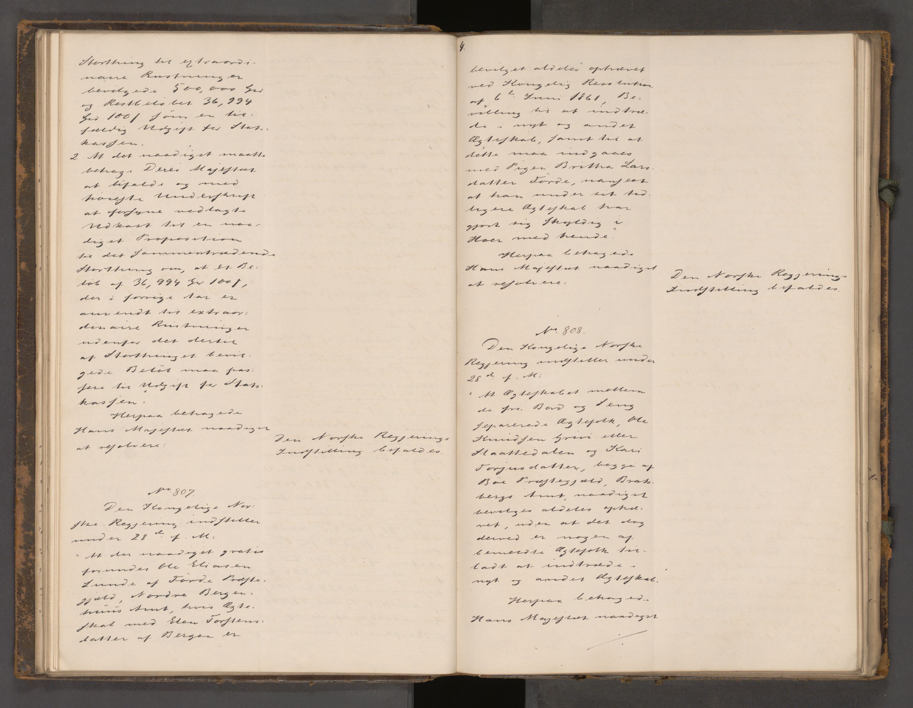 Statsrådssekretariatet, AV/RA-S-1001/A/Ab/L0104: Kgl. res. nr. 724-1001b, 2. halvår, 1865