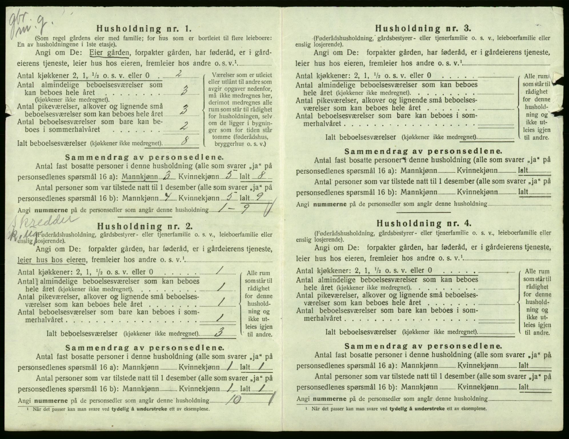 SAB, 1920 census for Ullensvang, 1920, p. 558