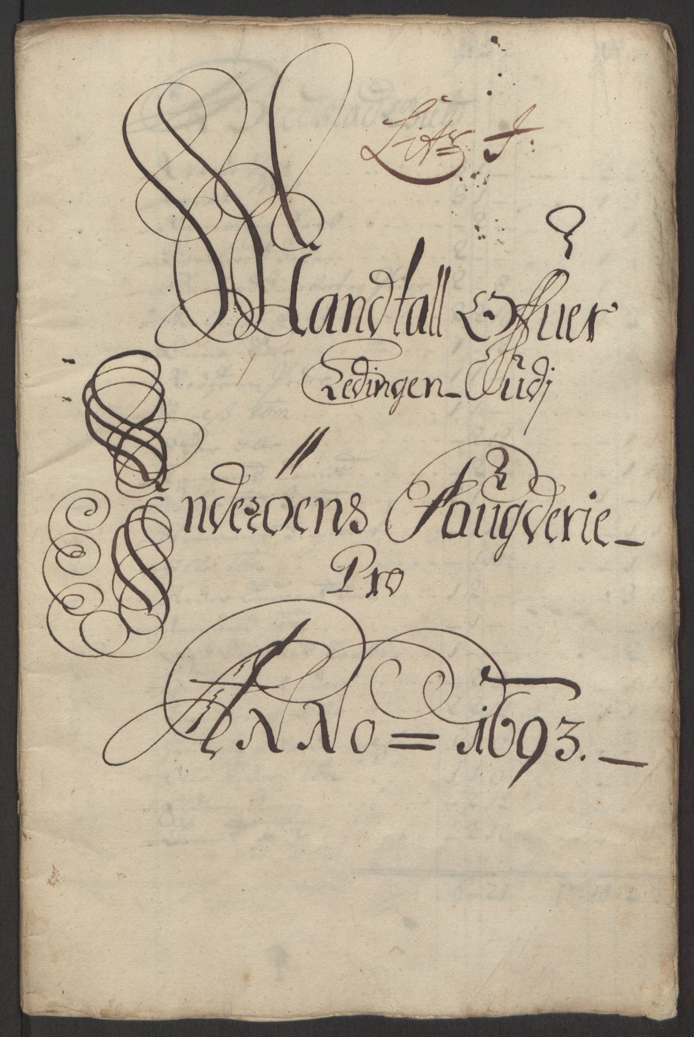 Rentekammeret inntil 1814, Reviderte regnskaper, Fogderegnskap, RA/EA-4092/R63/L4308: Fogderegnskap Inderøy, 1692-1694, p. 478