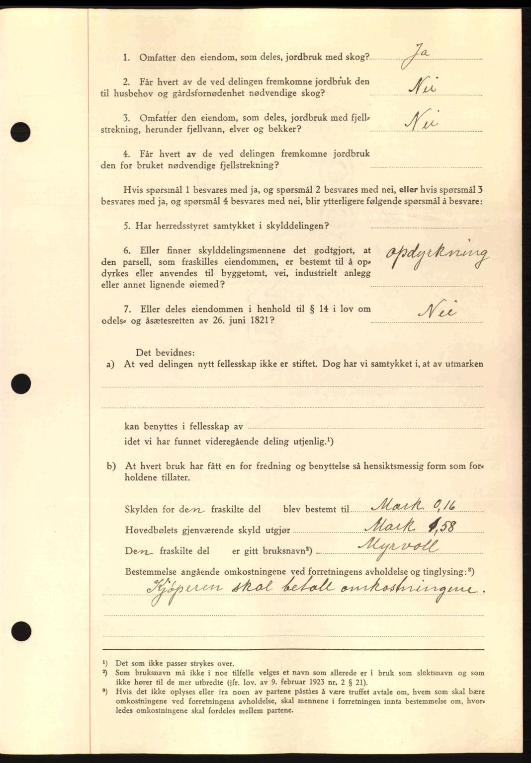 Romsdal sorenskriveri, AV/SAT-A-4149/1/2/2C: Mortgage book no. A14, 1943-1943, Diary no: : 1013/1943