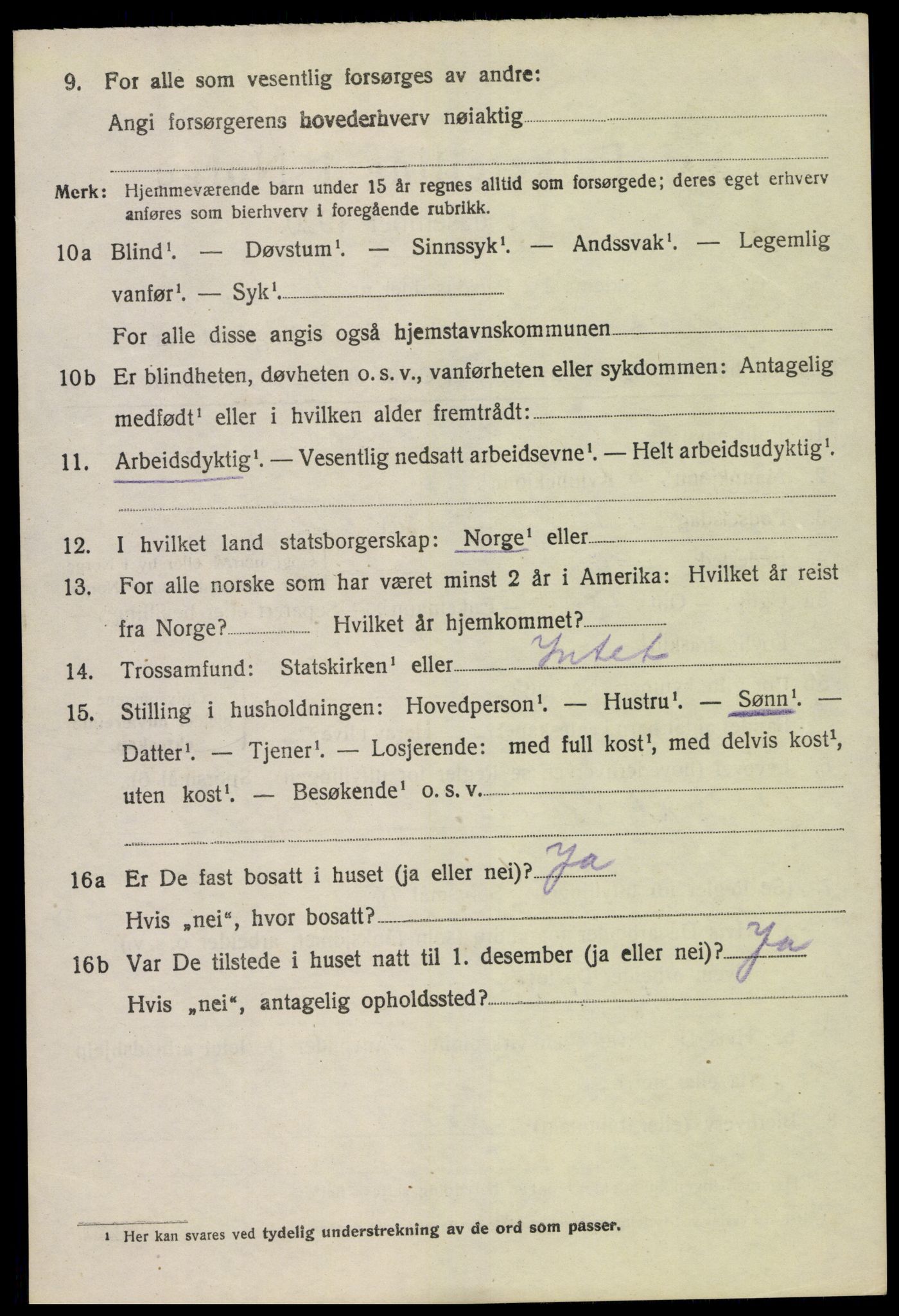 SAK, 1920 census for Stokken, 1920, p. 1971