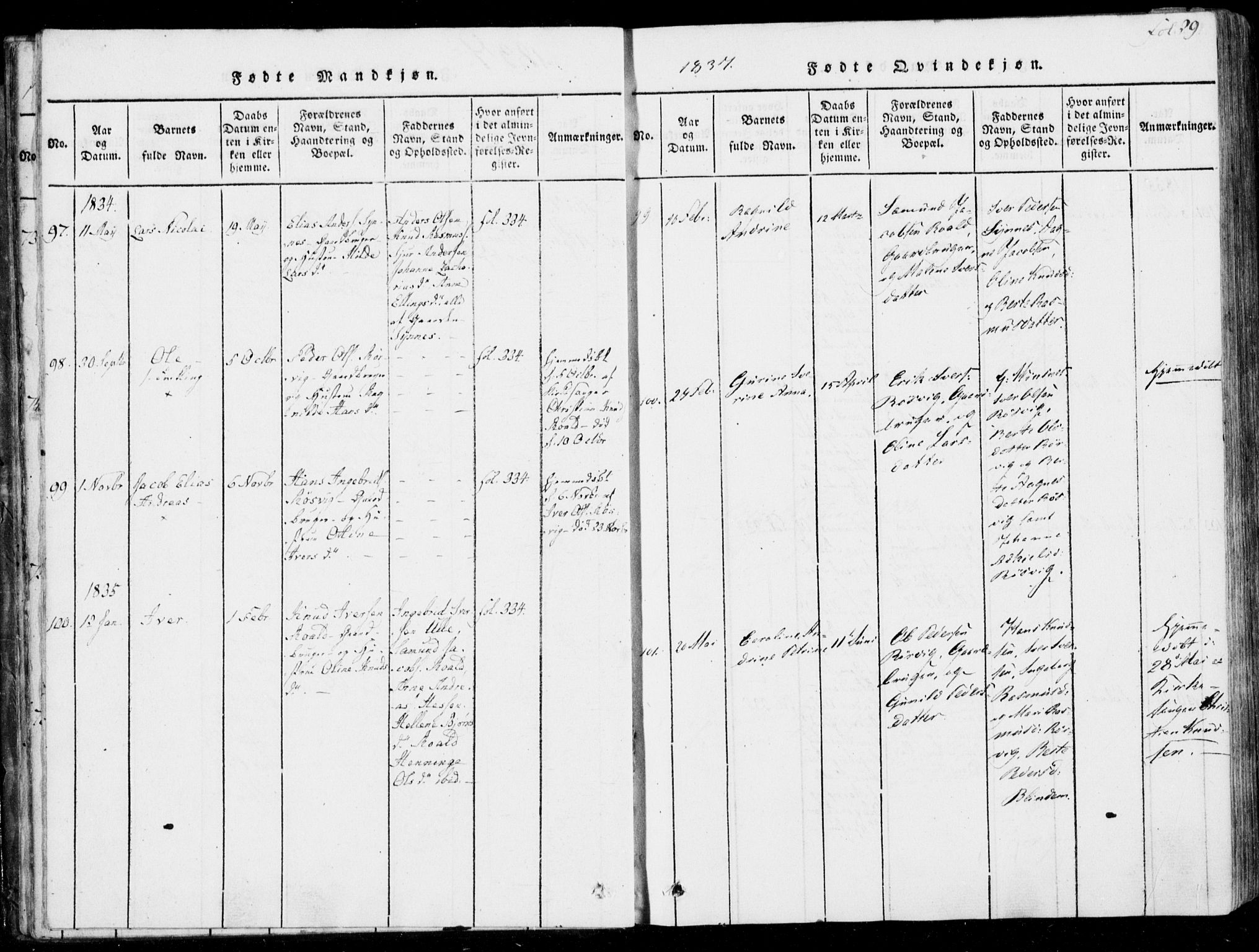 Ministerialprotokoller, klokkerbøker og fødselsregistre - Møre og Romsdal, SAT/A-1454/537/L0517: Parish register (official) no. 537A01, 1818-1862, p. 29