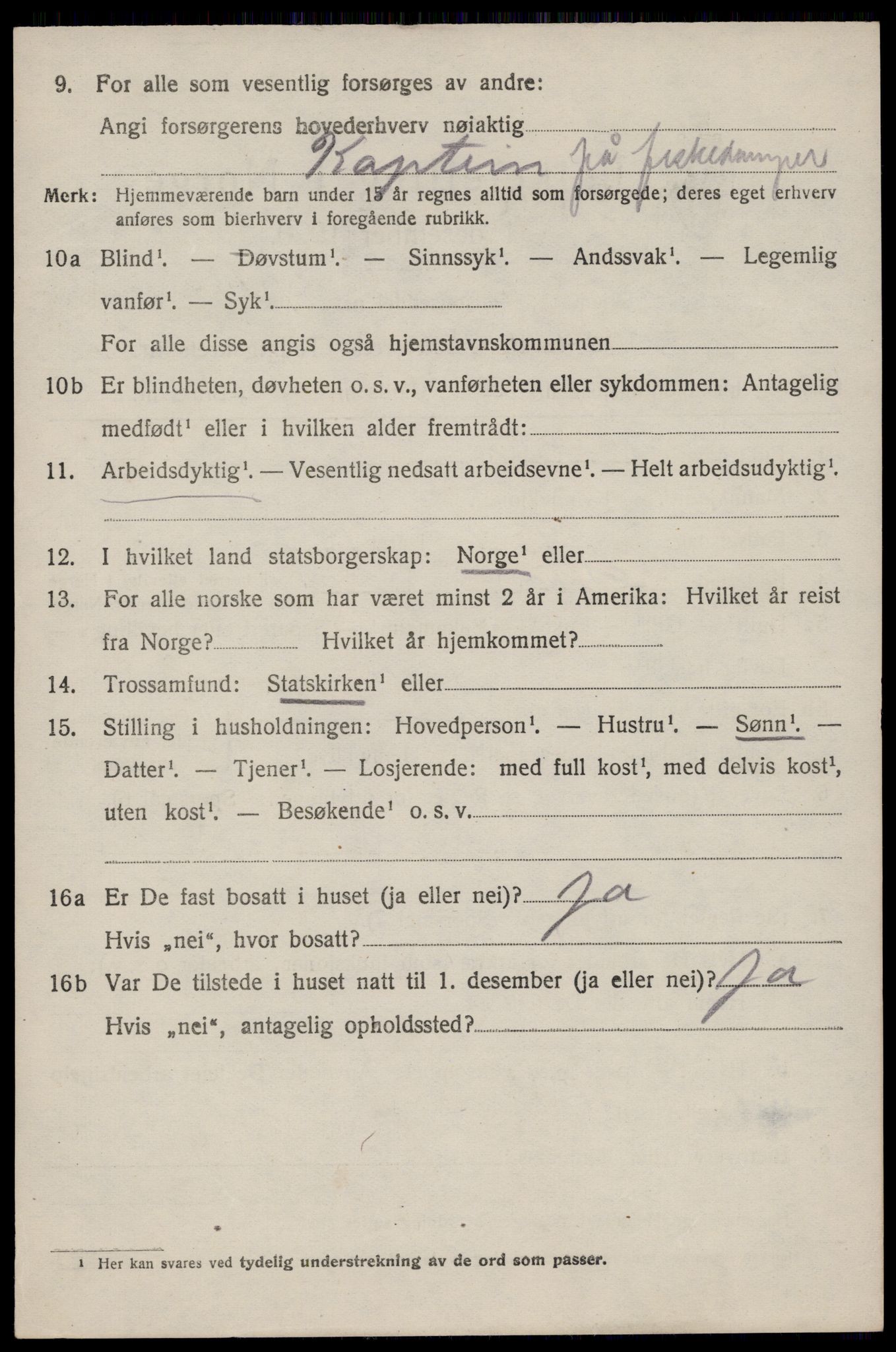 SAST, 1920 census for Hetland, 1920, p. 4102