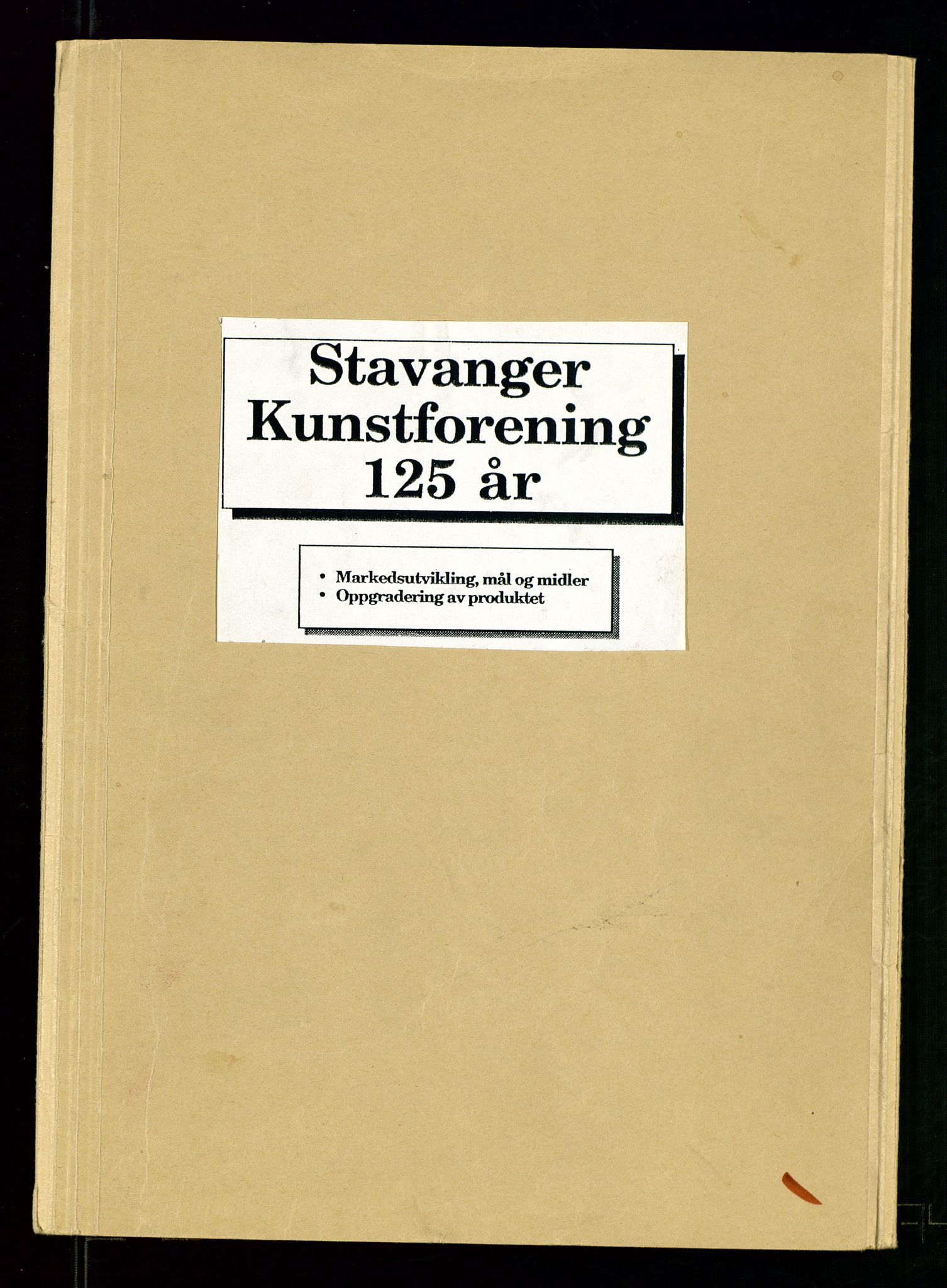 Pa 0481 - Stavanger Kunstforening, AV/SAST-A-100677/A/L0005: Beretninger og styremøtepapirer, 1890-1990