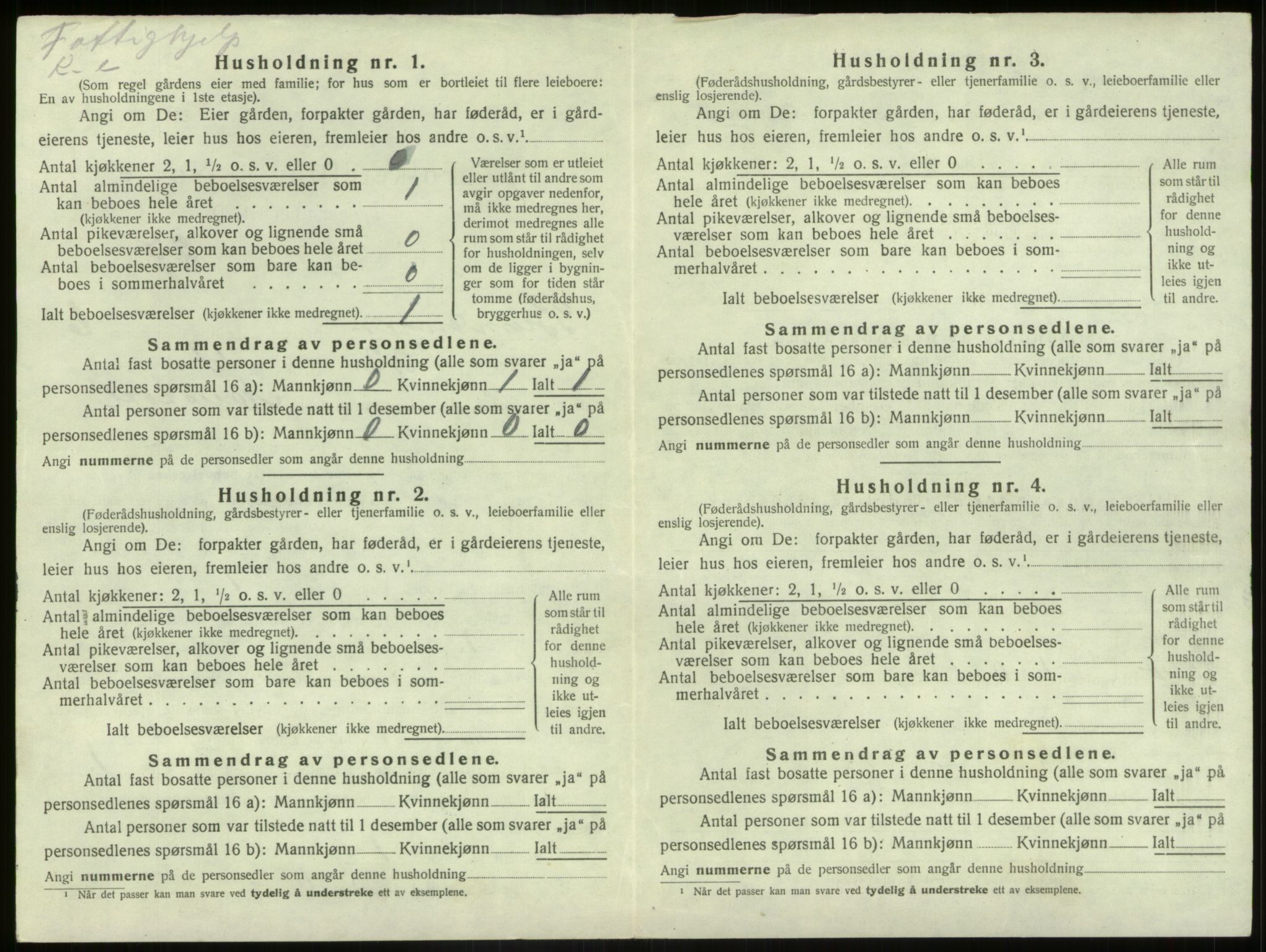 SAB, 1920 census for Bremanger, 1920, p. 563