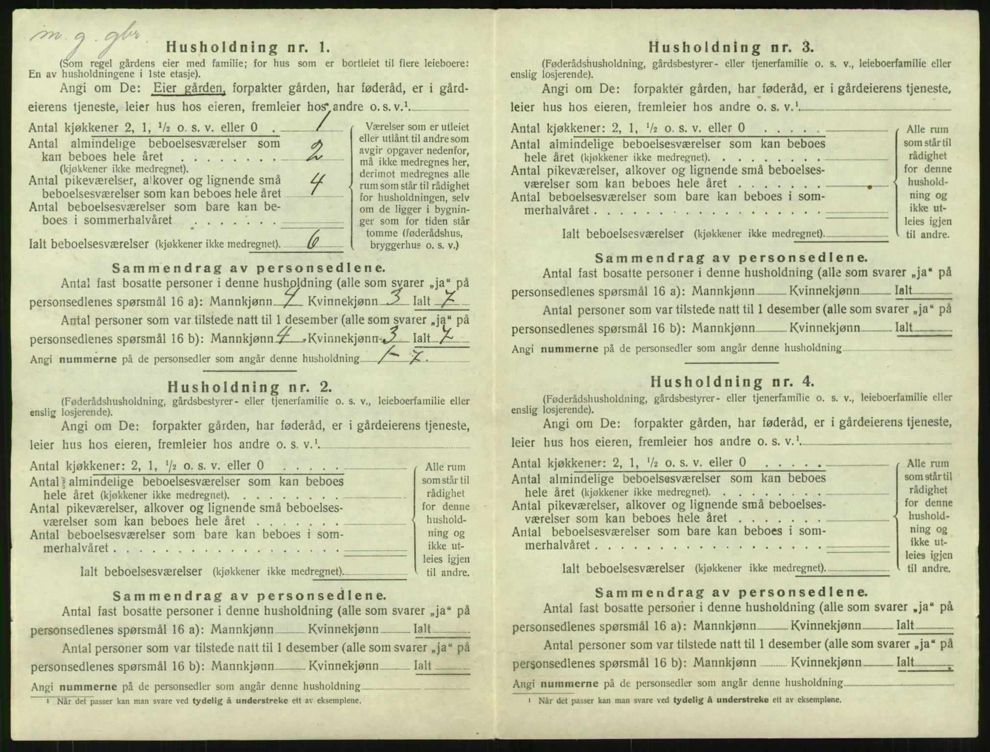 SAT, 1920 census for Surnadal, 1920, p. 150