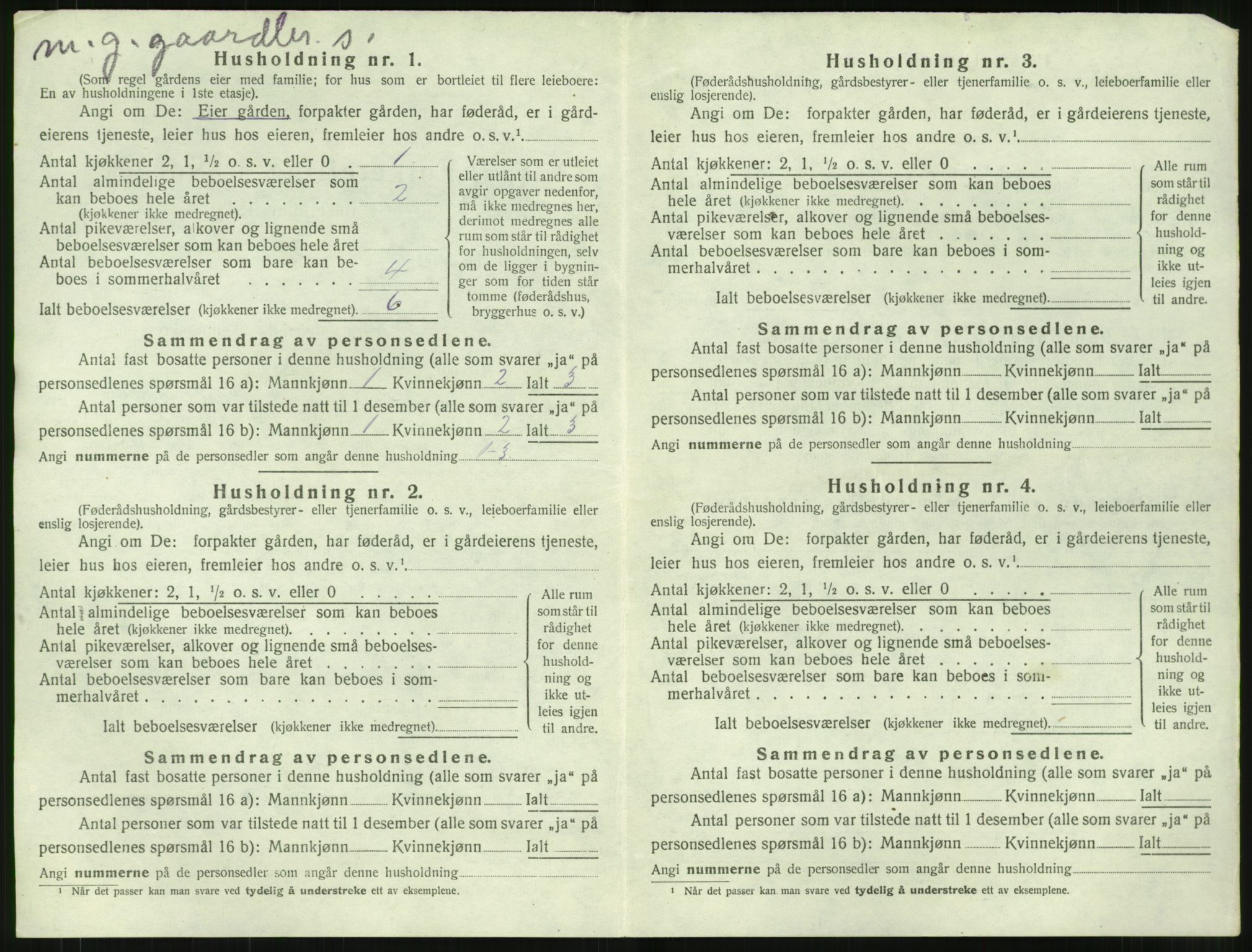 SAT, 1920 census for Sylte, 1920, p. 146