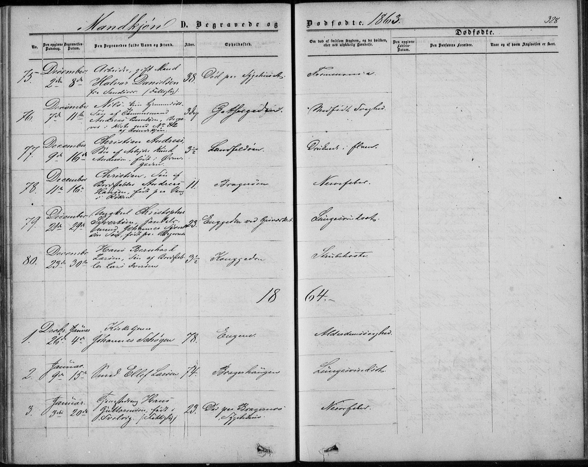 Bragernes kirkebøker, AV/SAKO-A-6/F/Fb/L0003: Parish register (official) no. II 3, 1860-1868, p. 328