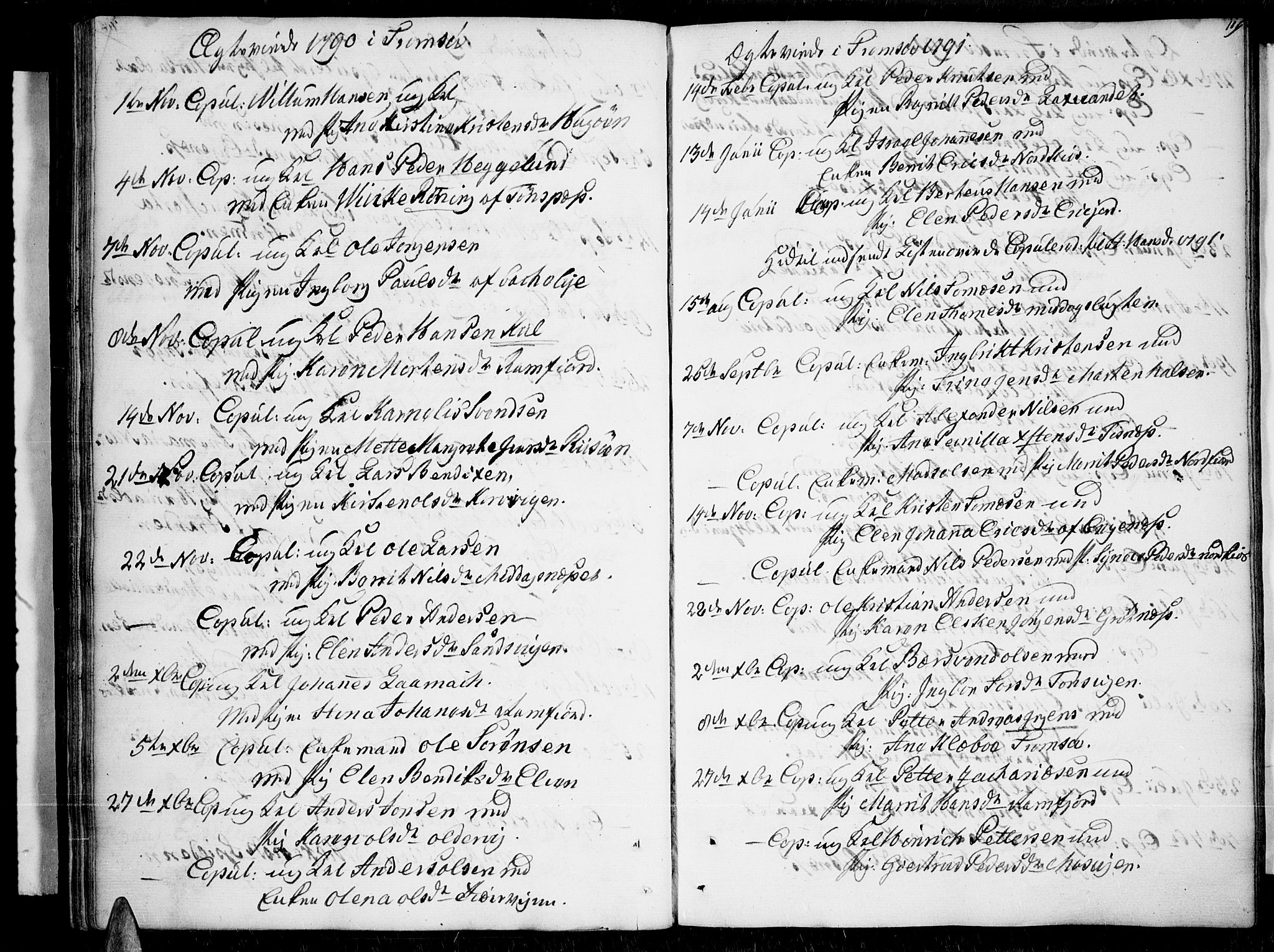 Tromsø sokneprestkontor/stiftsprosti/domprosti, SATØ/S-1343/G/Ga/L0003kirke: Parish register (official) no. 3, 1779-1796, p. 119